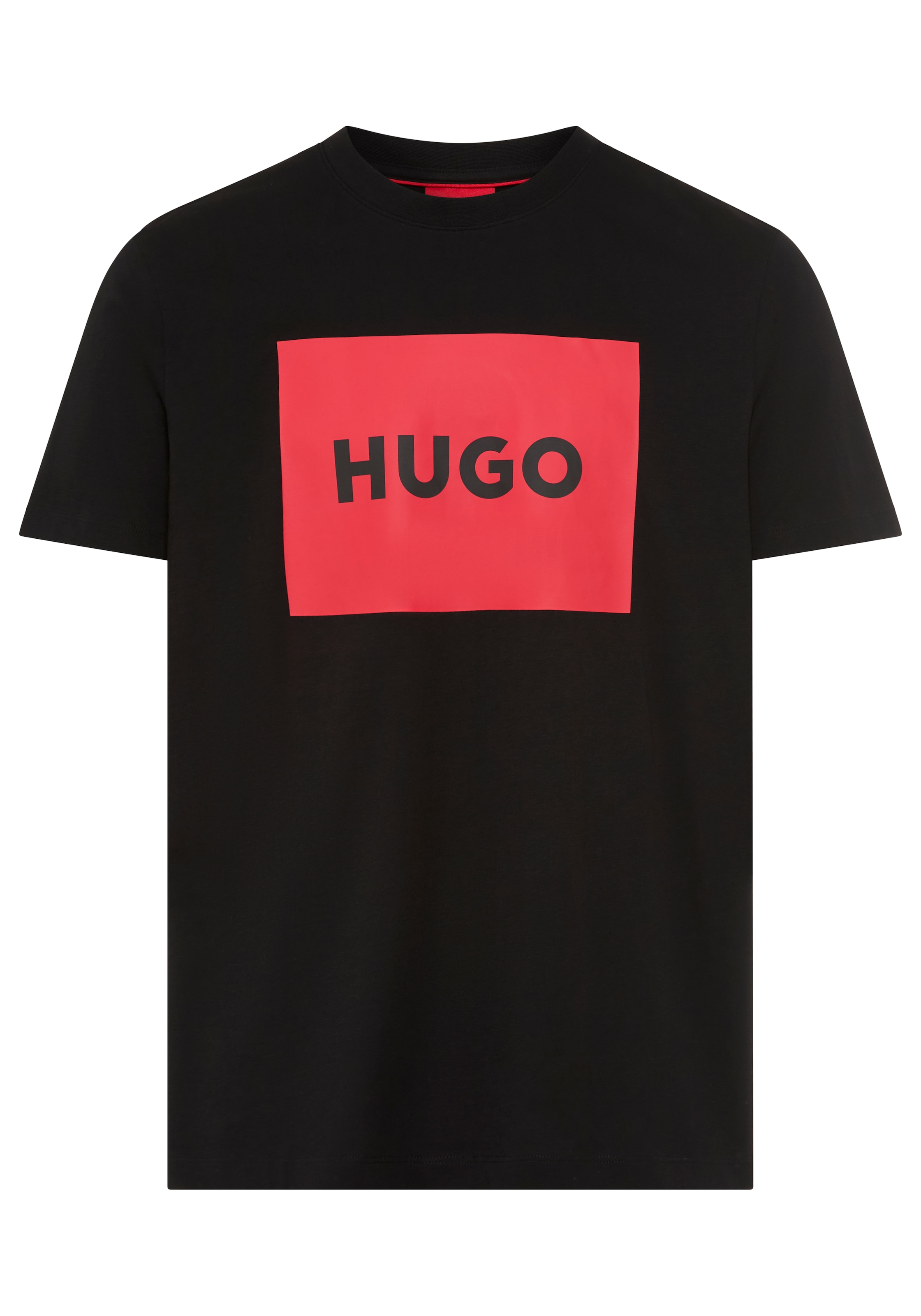 HUGO T-Shirt »Dulive« Rundhalsausschnitt, Regular Fit, Basic Must Have, HUGO Logo Gummidruck