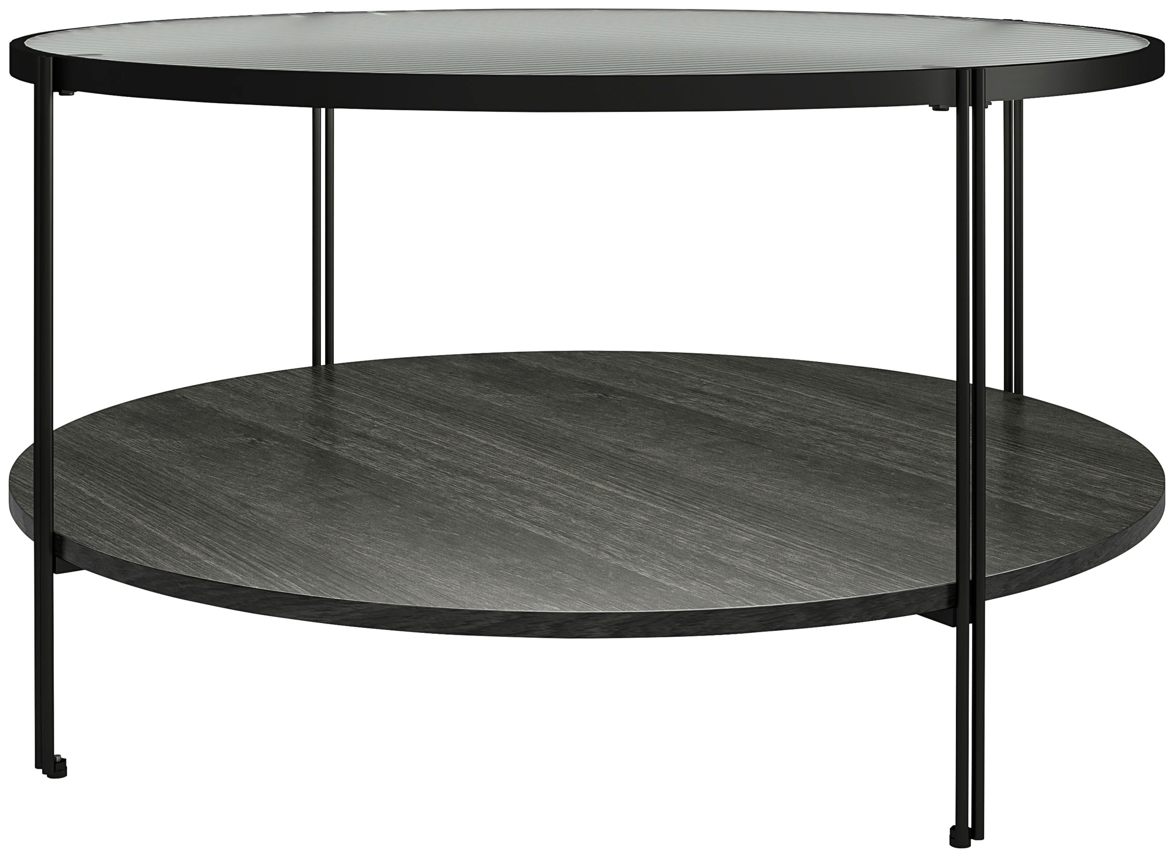 Dorel Home Couchtisch »Wainwright«, (1 St.), mit Tischplatte aus Glas, Ablageboden, Breite 81,5 cm, Höhe 45 cm