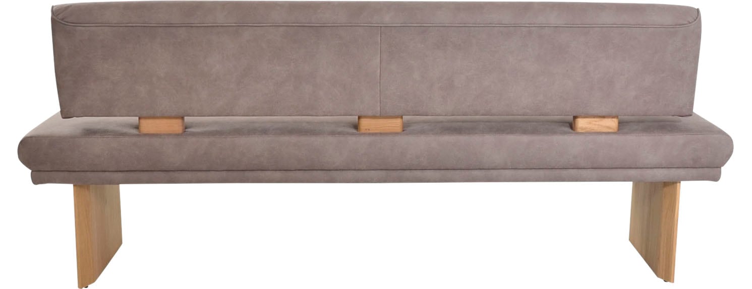 K+W Komfort & Wohnen Polsterbank »Longbeach«, (1 St.), Spitzkissenoptik im Sitz, wahlweise in der Breite 204cm oder 224cm