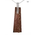 Adelia´s Kettenanhänger »Versteinertes Holz 925 Silber Edelstein Anhänger«, Steinschmuck ist Naturschmuck