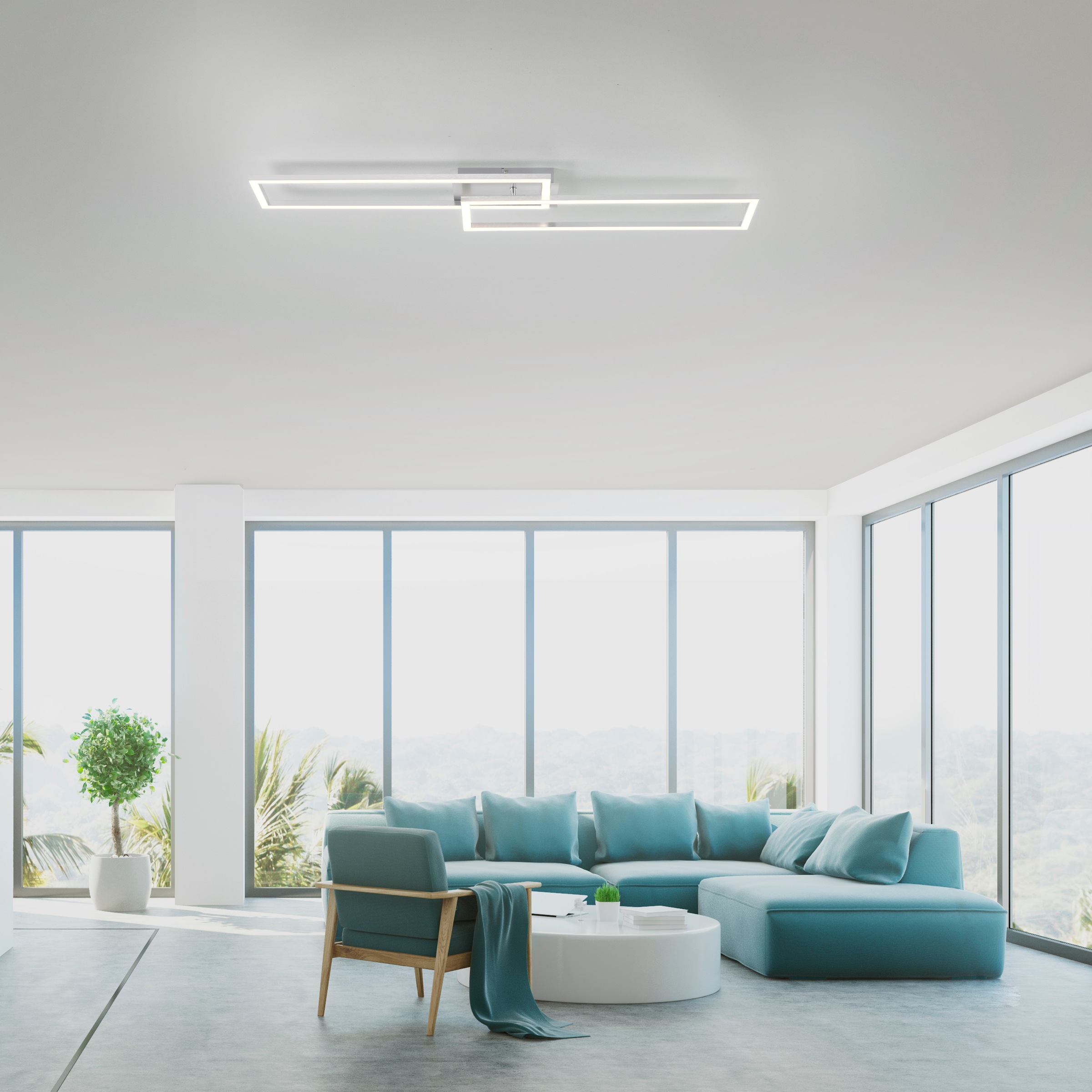 JUST LIGHT Deckenleuchte »IVEN«, 1 flammig, Leuchtmittel LED-Board   LED fe günstig online kaufen