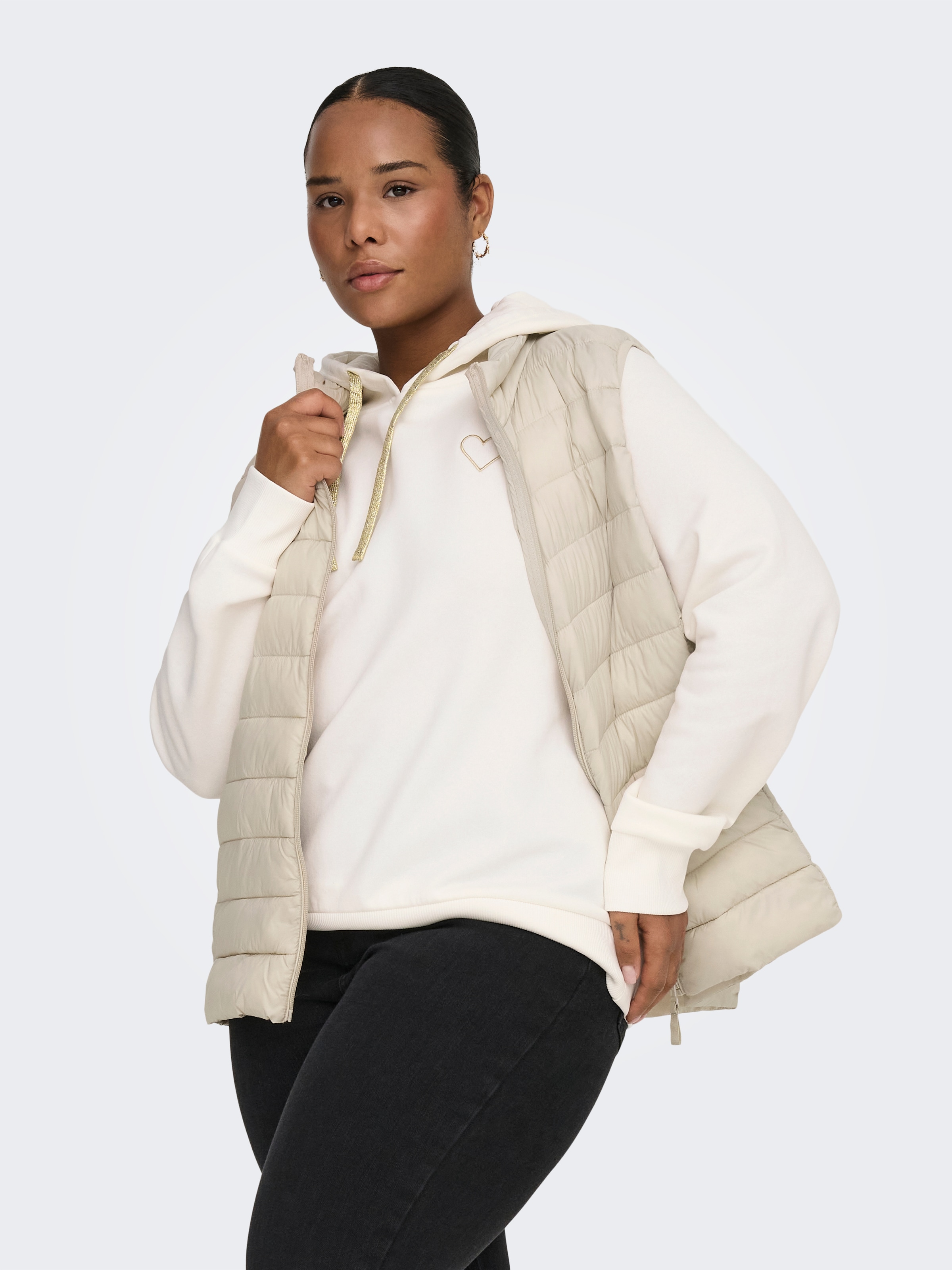 ONLY CARMAKOMA Kapuzensweatshirt »CARNOLI L/S HEART HOOD SWT NOOS«
