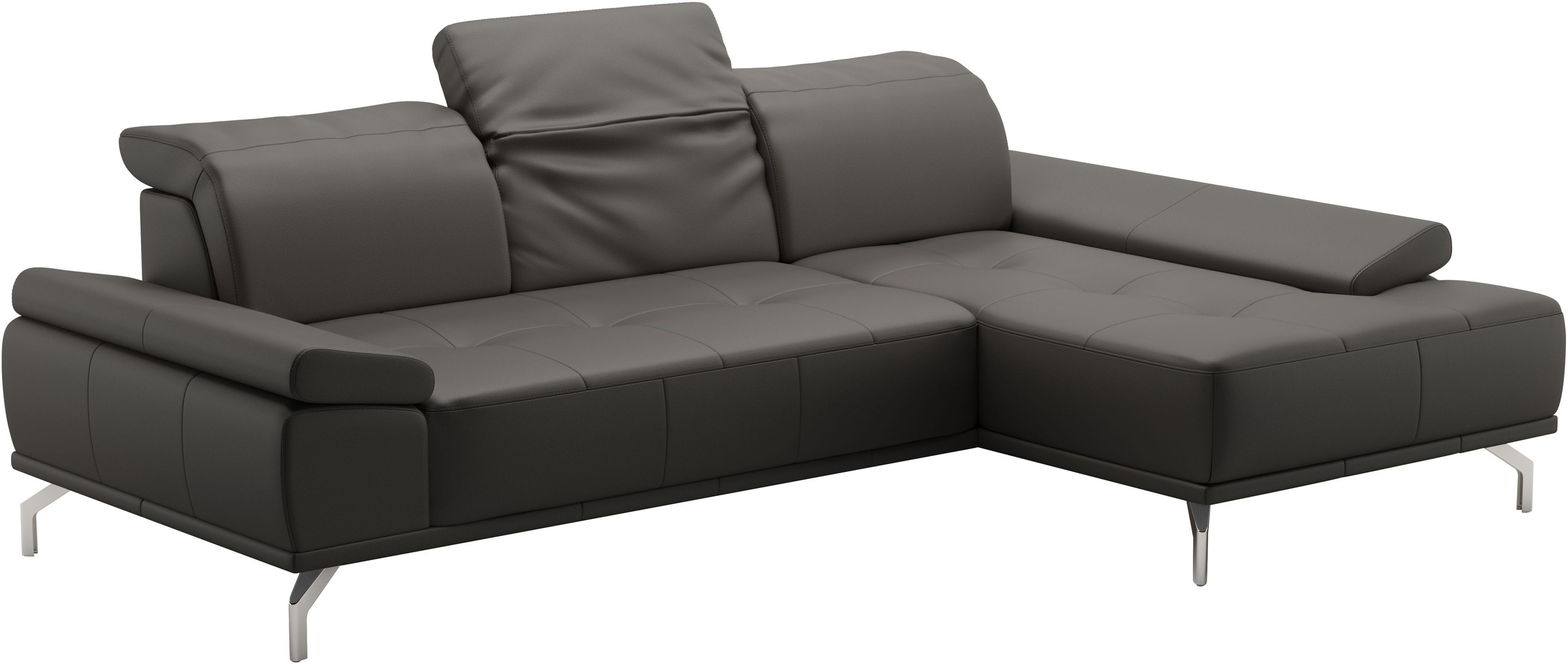 Places of Style Ecksofa »Caluna«, Inkl.Sitztiefenverstellung, wahlweise mit Kopf- und Armteilverstellung