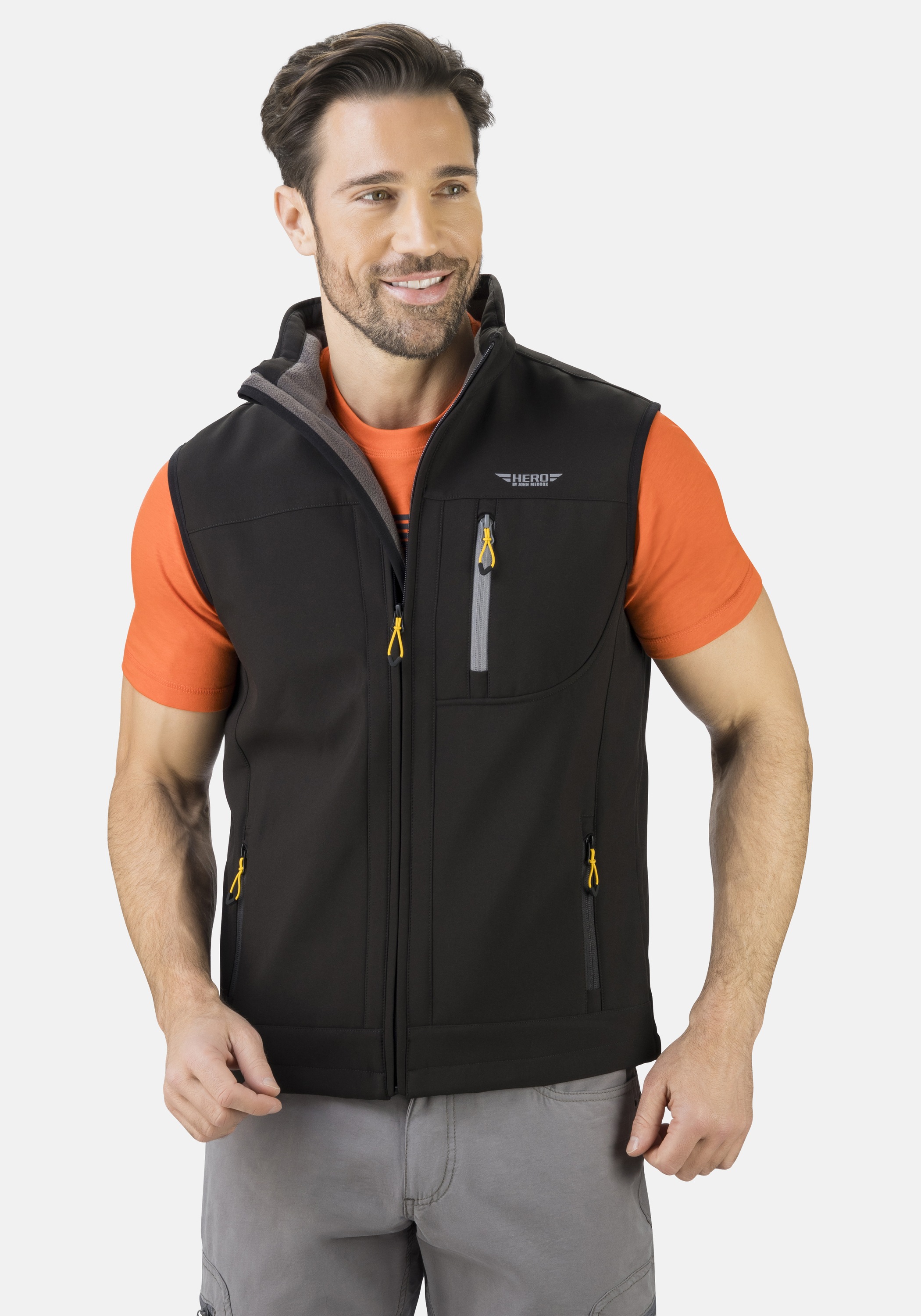 STOOKER MEN Softshellweste »WIDO Softshellweste« Steppweste Outdoor für Herren black 3XL 3XL Windschutz