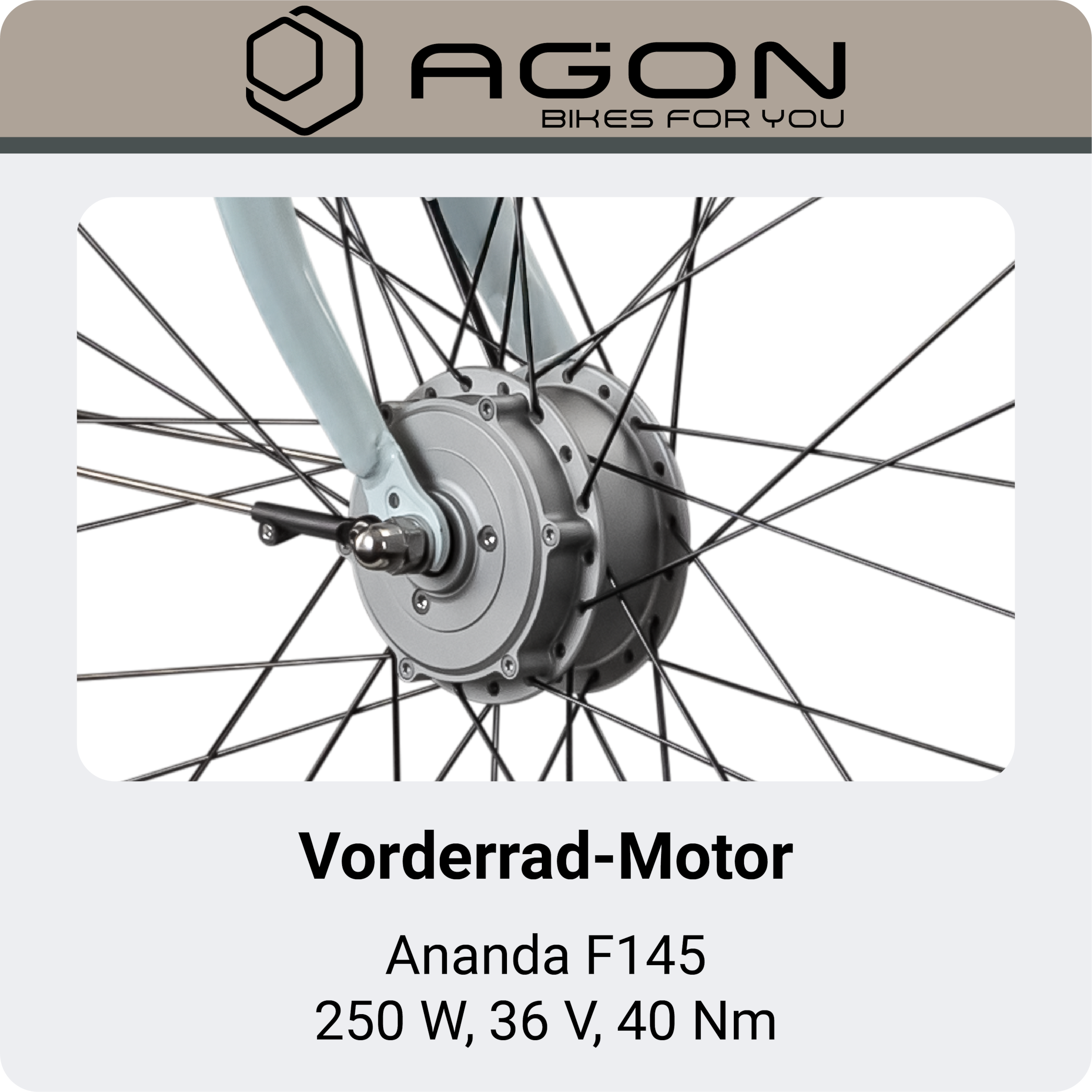 AGON »Aurora« 3 Gang Nabenschaltung Frontmotor 250 W E-Bike 26" Citybike 150-175cm Pedelec Nabenmotor Fahrrad 3 Gang Licht