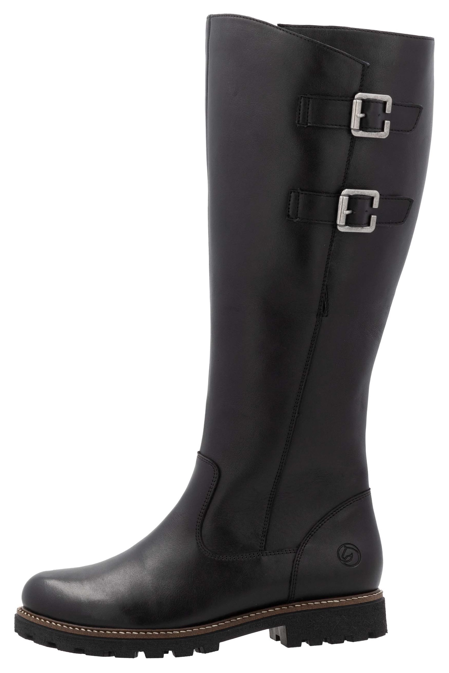 Remonte Winterstiefel, Blockabsatz, Stiefel, Langschaftstiefel mit Innenreißverschluss