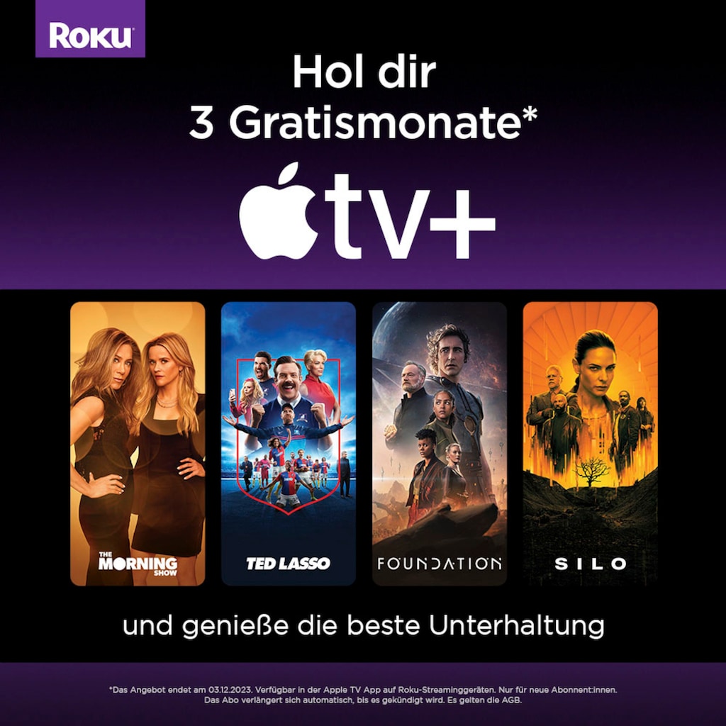 TCL LED-Fernseher »43RP630X1«, 108 cm/43 Zoll, 4K Ultra HD, Smart-TV, Roku TV, HDR, HDR10, Dolby Vision, Game Master, HDMI 2.1