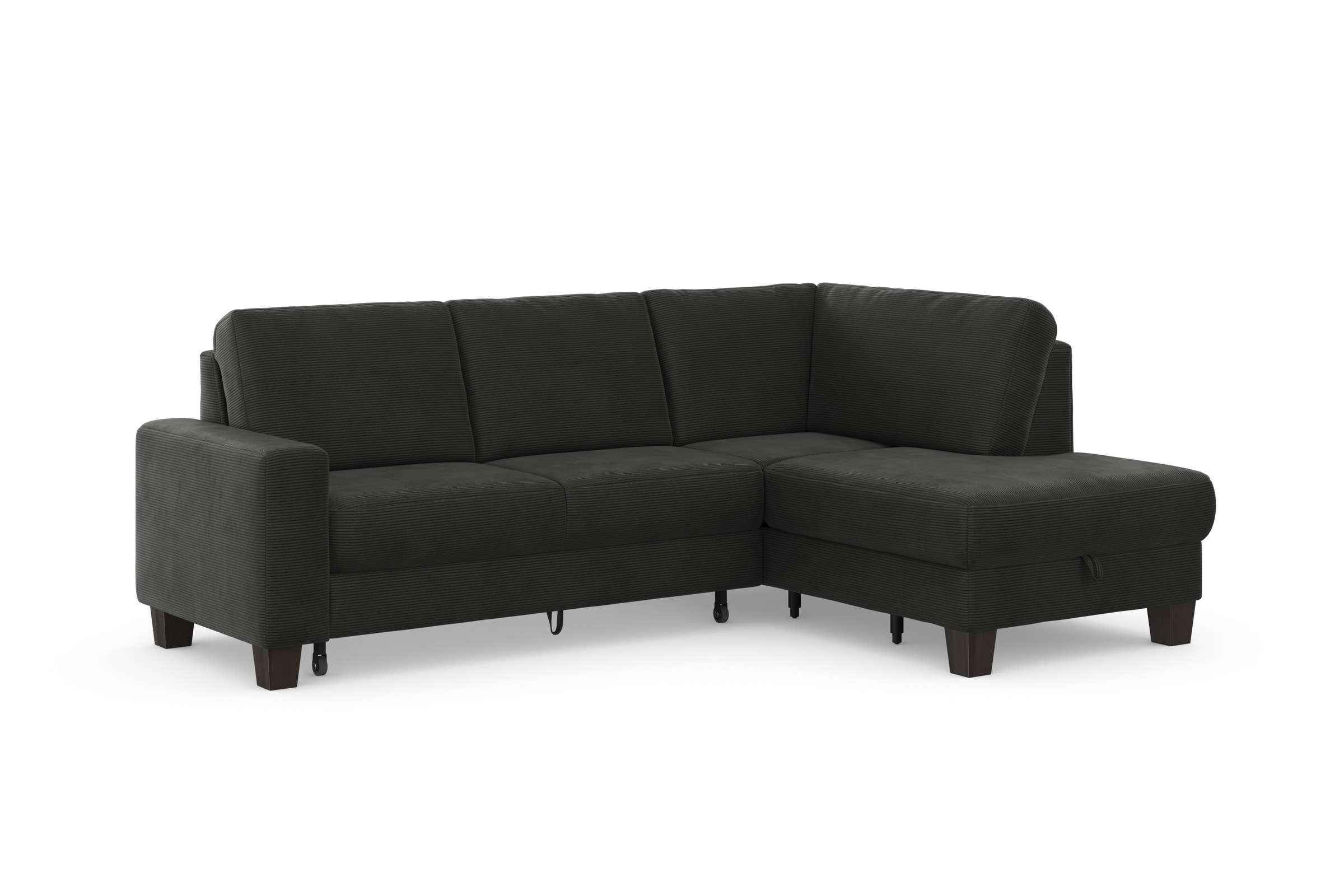 Home affaire Ecksofa »Summer L-Form«, mit Ottomane, mit oder ohne Bettfunktion und Bettkasten, Cord-Bezug