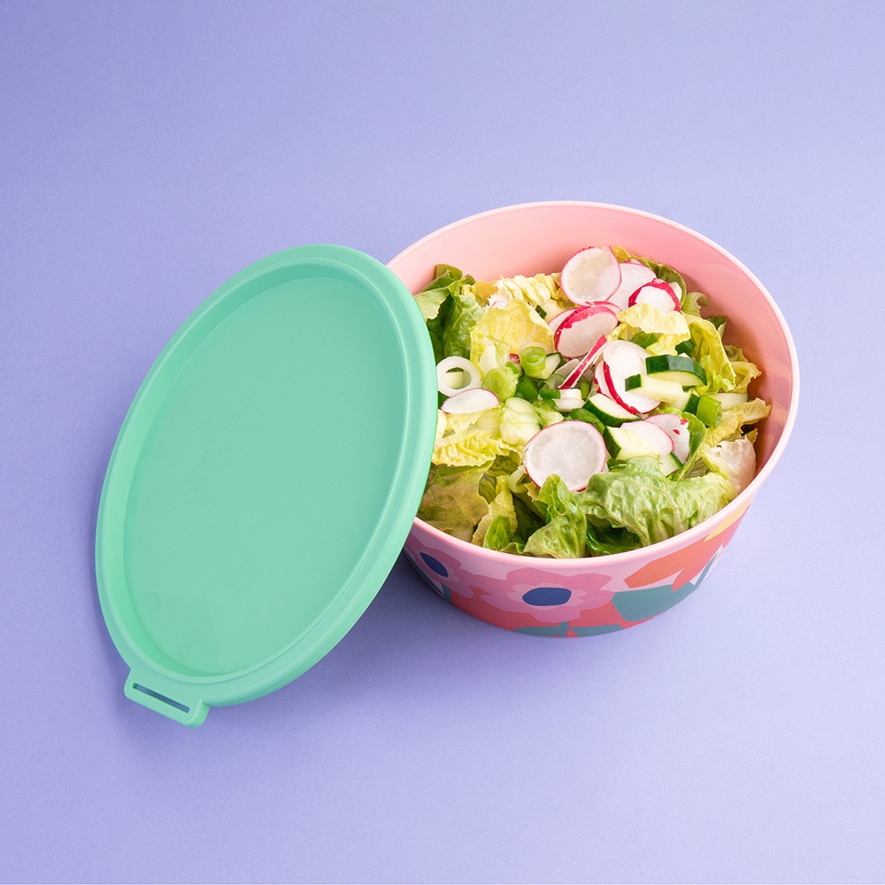 KOZIOL Aufbewahrungsschüssel »NORA BOX 2,2l BLOOMS Schale 2,2l mit Deckel« 1 tlg.