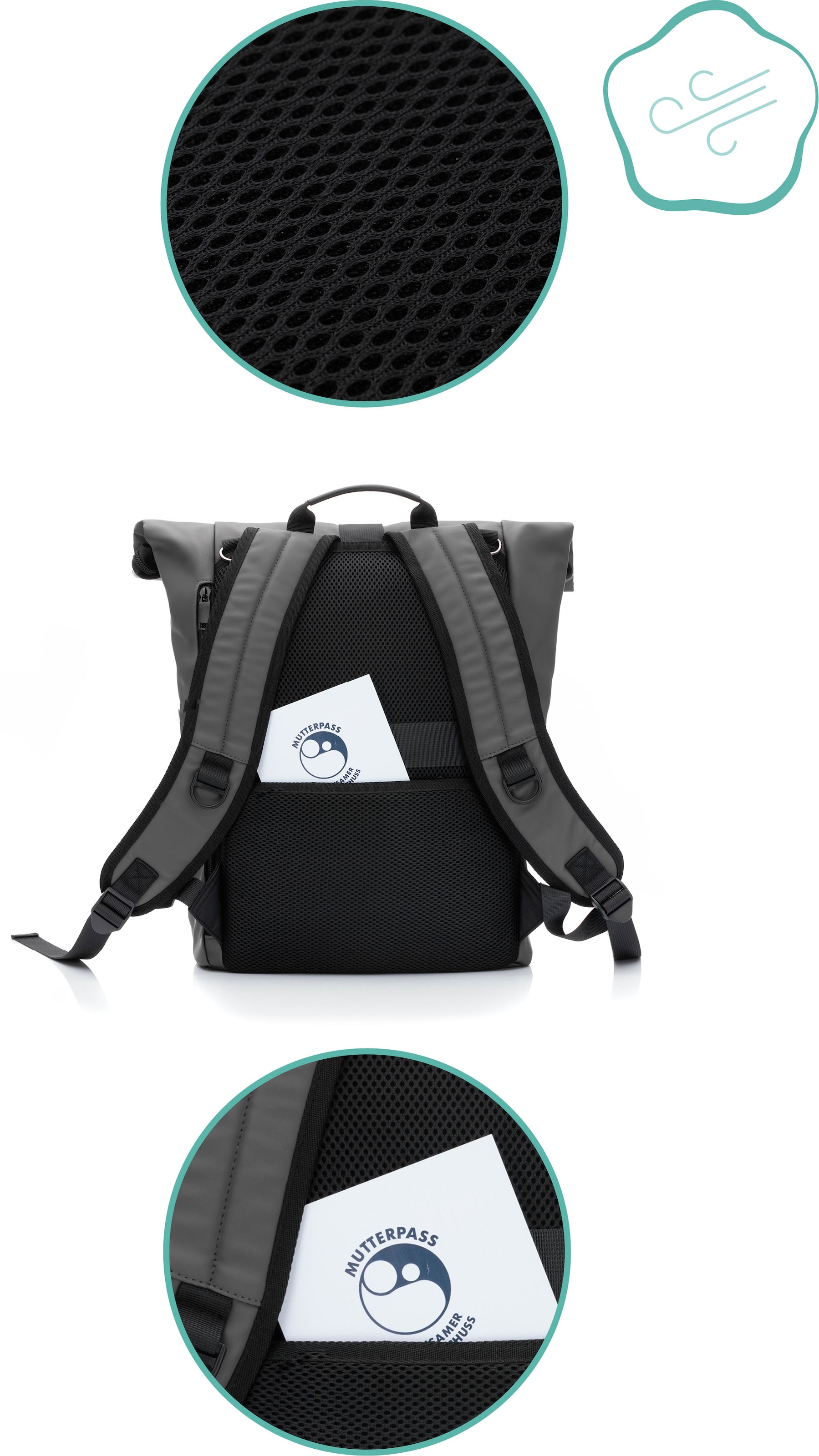 Fillikid Wickelrucksack »Oslo, grau«