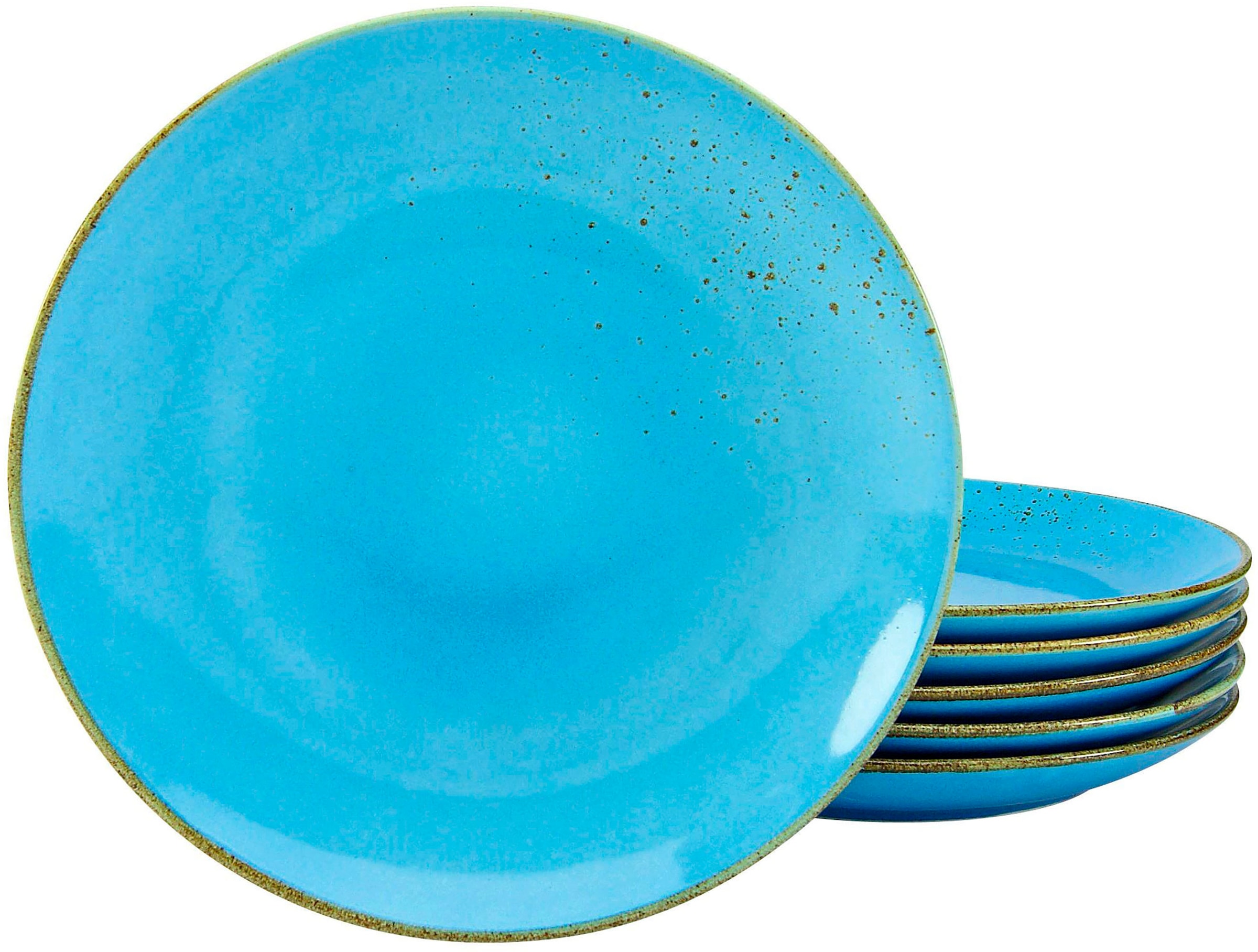 CreaTable Speiseteller »Essteller NATURE COLLECTION« Teller Set für 6 Perso günstig online kaufen