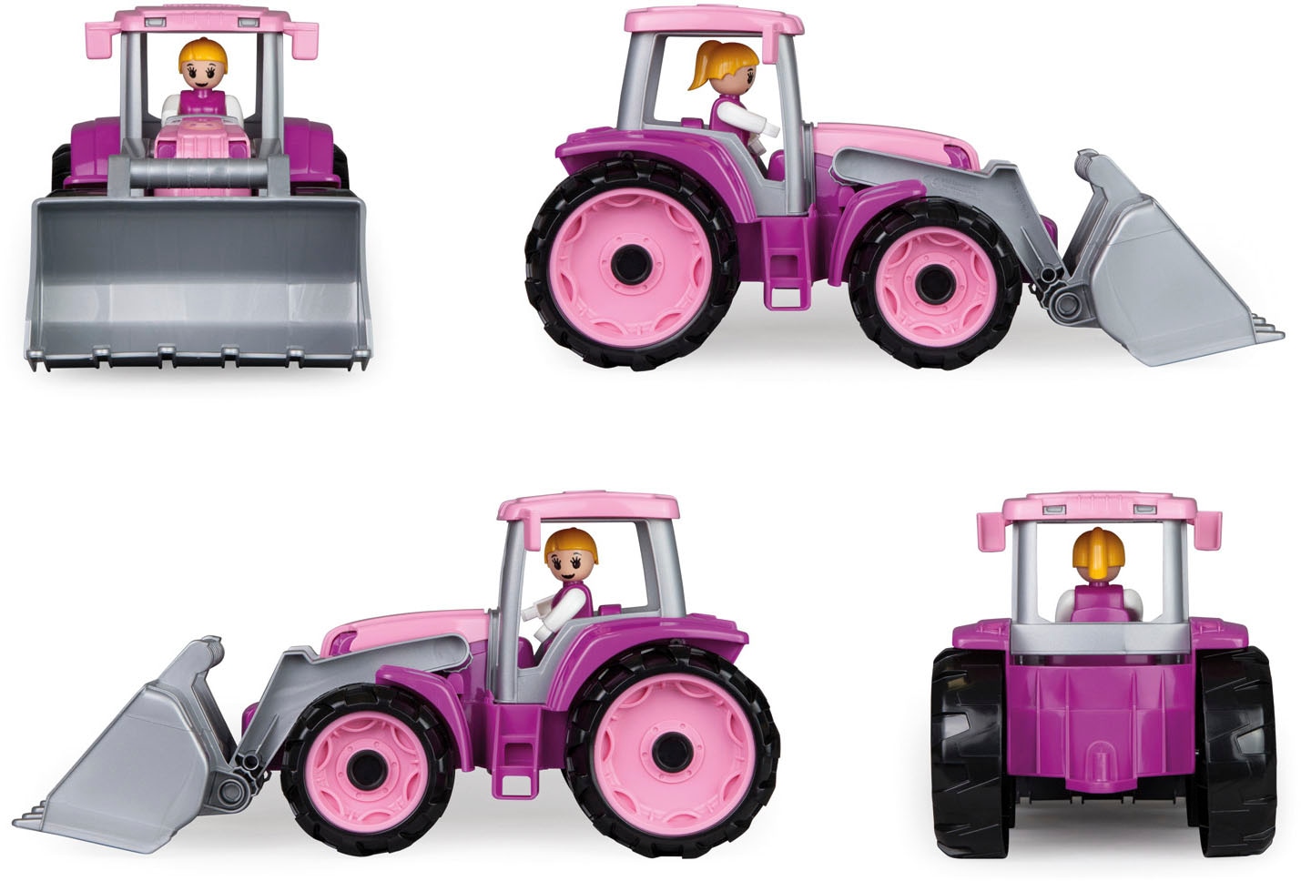 Lena® Spielzeug-Traktor »TRUXX, rosa« inklusive Spielfigur, Made in Europe