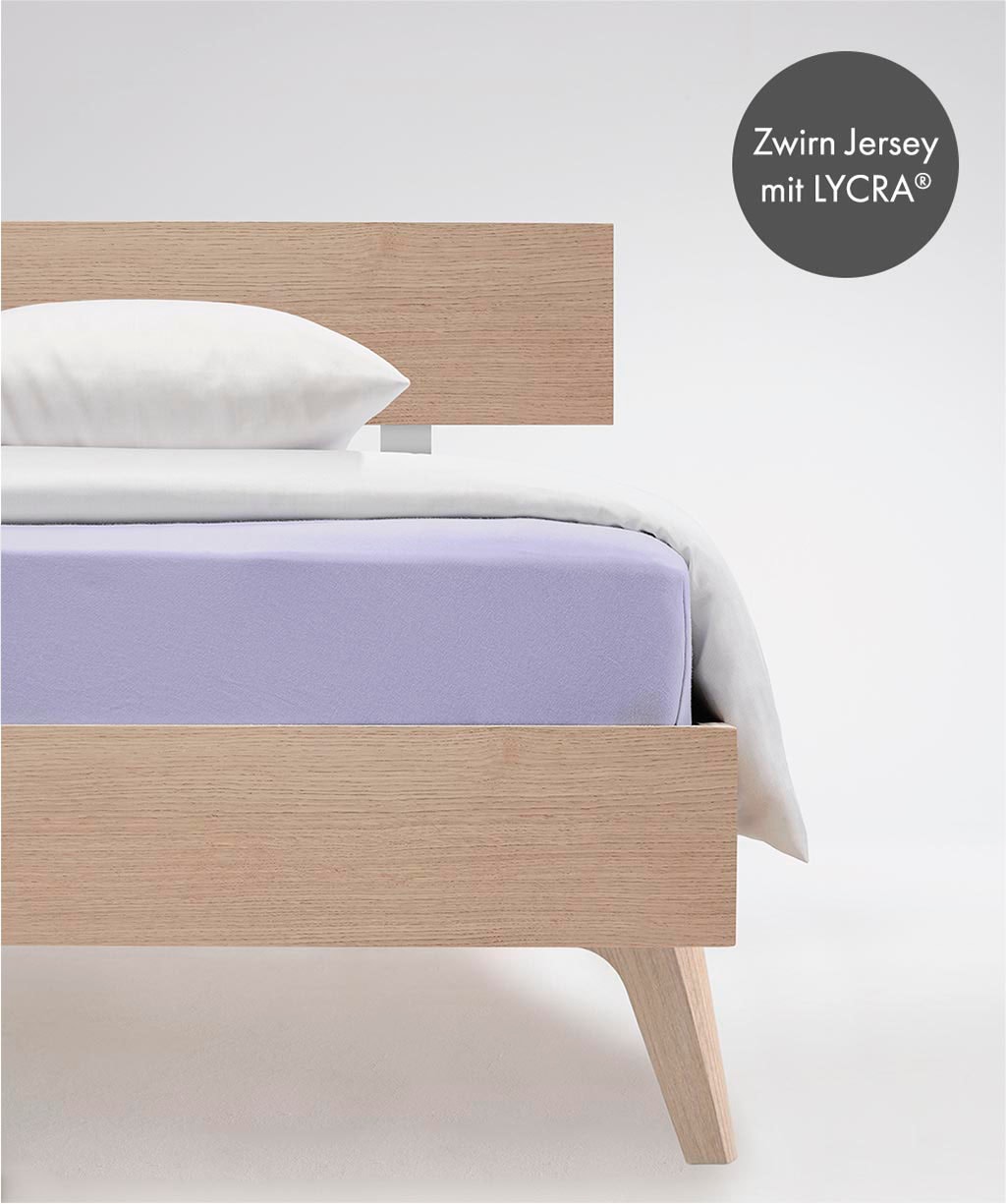 fleuresse Spannbettlaken Comfort Jerseyspannlaken, 96% Baumwolle, günstig online kaufen