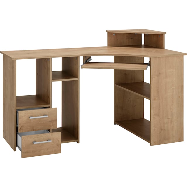 VOGL Möbelfabrik Schreibtisch »Sam«, Breite 137 cm, mit Tastaturauszug und  Towerfach auf Raten bestellen