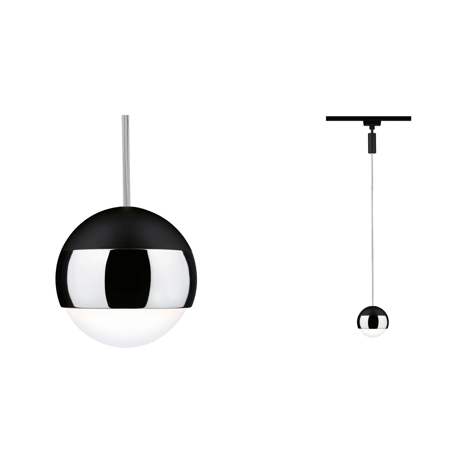 Paulmann Schienensystem-Leuchten »URail Pendel Capsule II 440lm 6,3W 4000K 230V Chrom matt, Chrom«, dimmbar