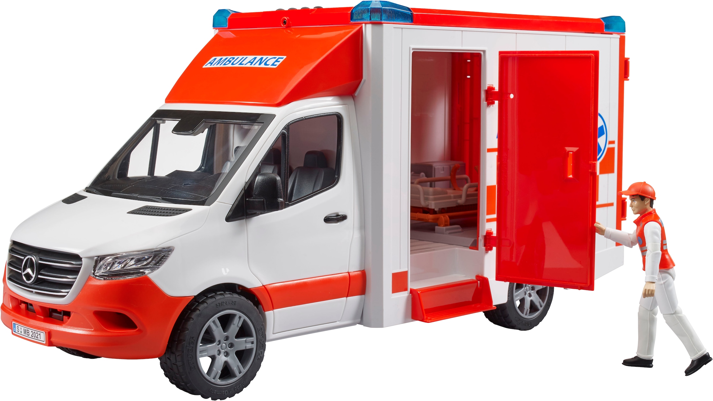 Bruder® Spielzeug-Transporter »MB Sprinter Ambulanz mit Fahrer Licht&Sound (02676)«