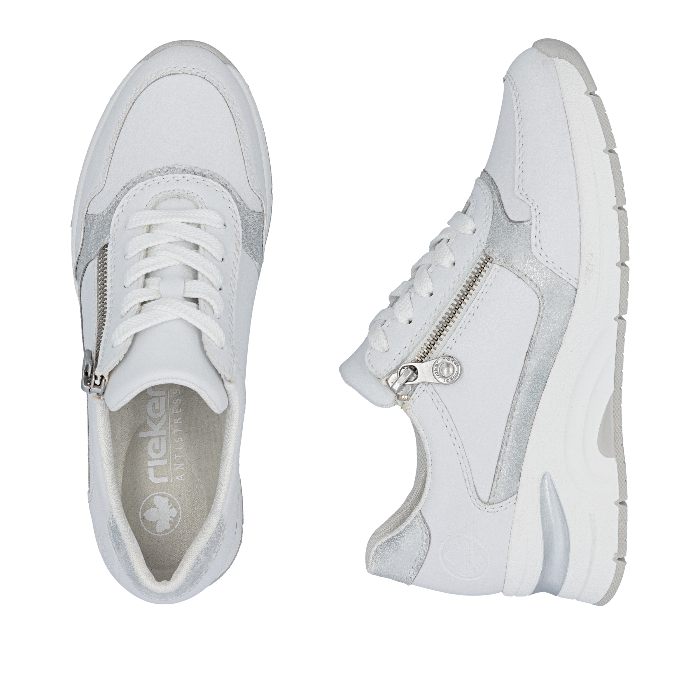 Rieker Keilsneaker  Halbschuh, Freizeitschuh, Schnürschuh in schmaler Form