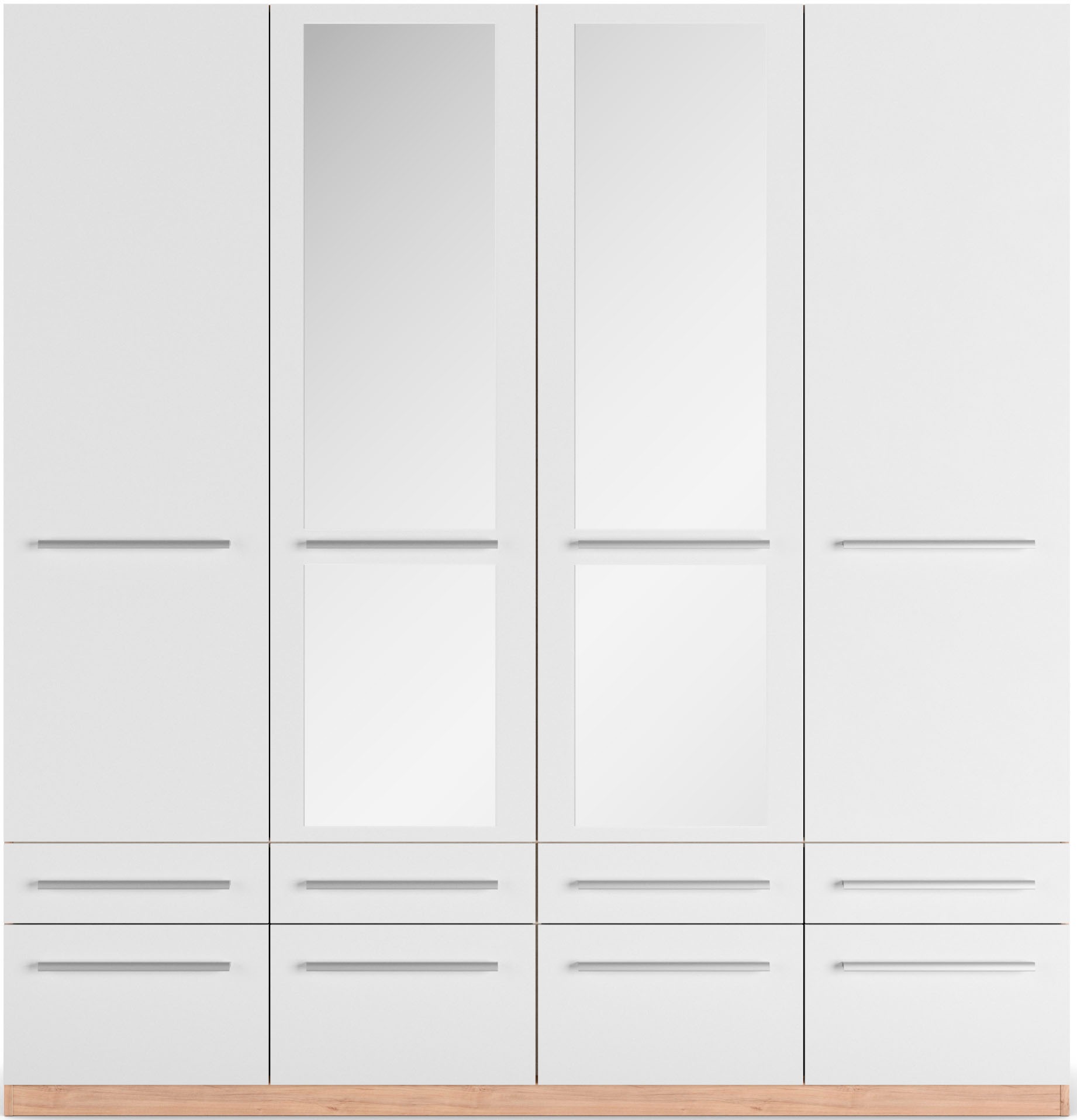 priess Kleiderschrank »Schrank Garderobe Wäscheschrank Barcelona in 5 Breiten«, viel Stauraum, geräumige Schubkästen, mit Spiegel, MADE IN GERMANY