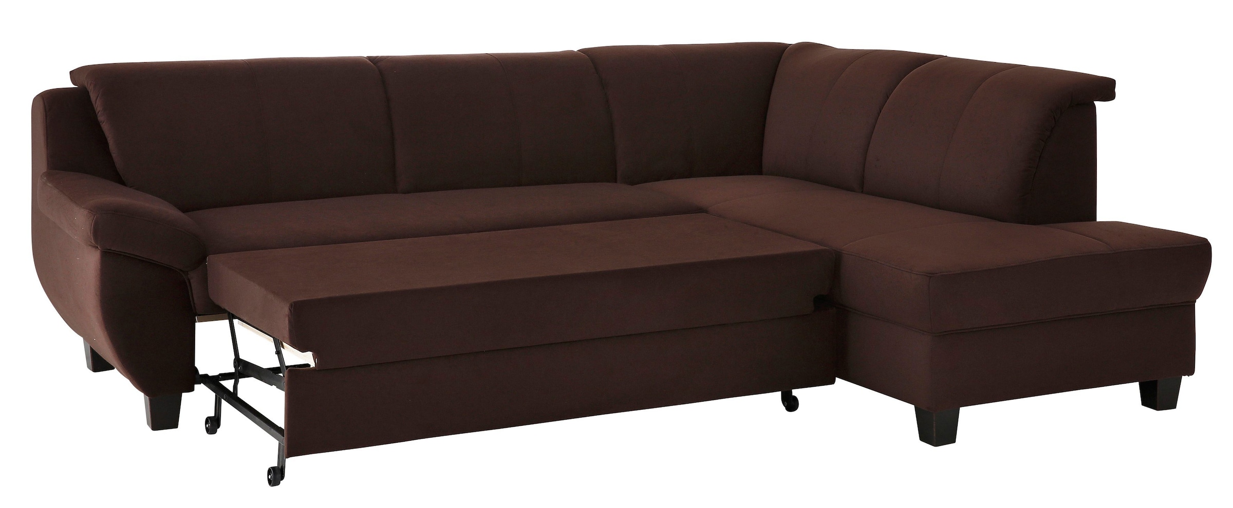 Home affaire Ecksofa »Yesterday zeitlos und elegant, bequeme Armlehnen, L-Form«, wahlweise mit Bettfunktion, auch in Cord