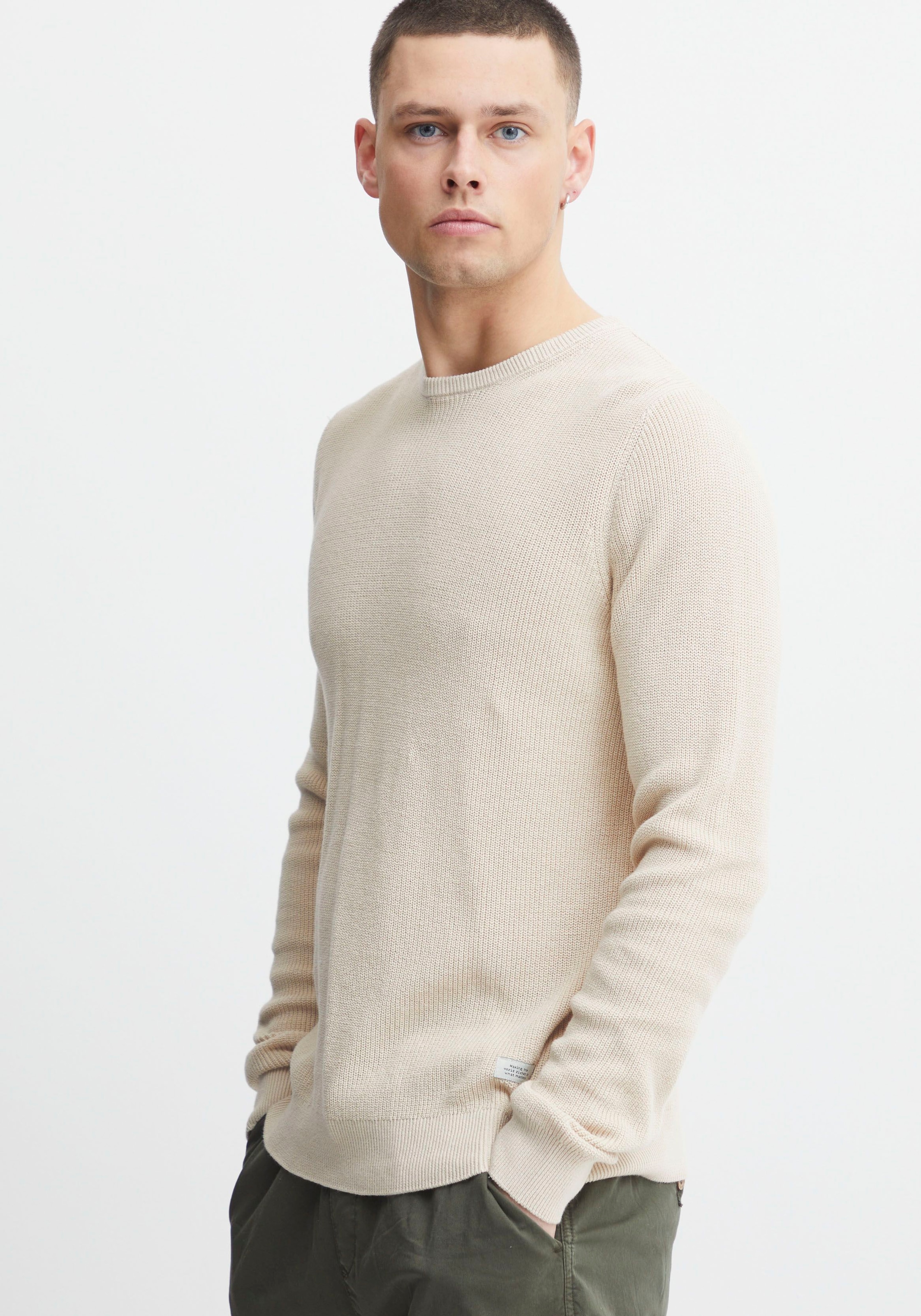 Strickpullover BL Pullover BHCodford crew, Gr. M, grey