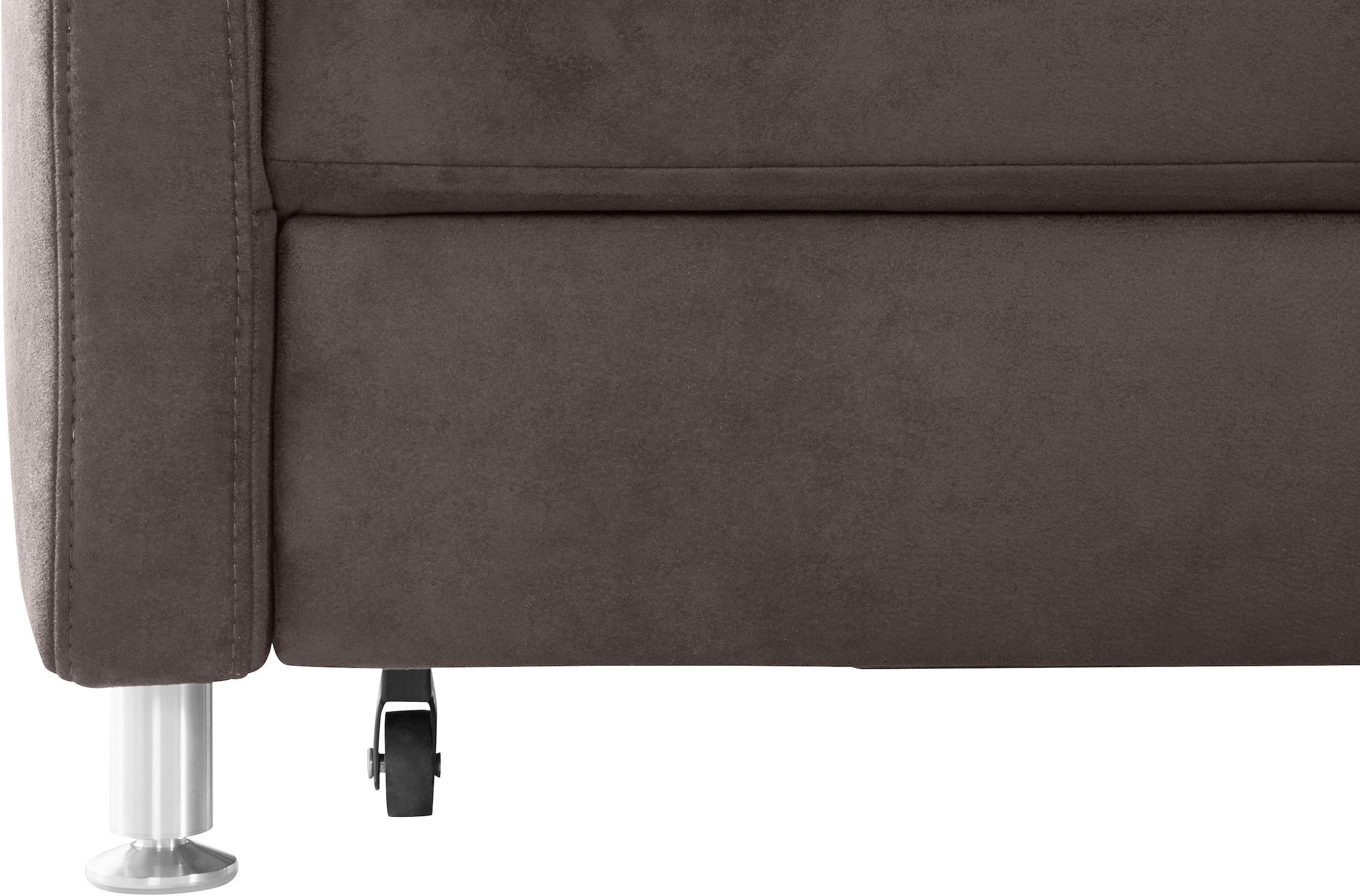 sit&more Ecksofa »Darwin L-Form«, inklusive Federkern, wahlweise mit Kopfteilverstellung, Bettfunktion