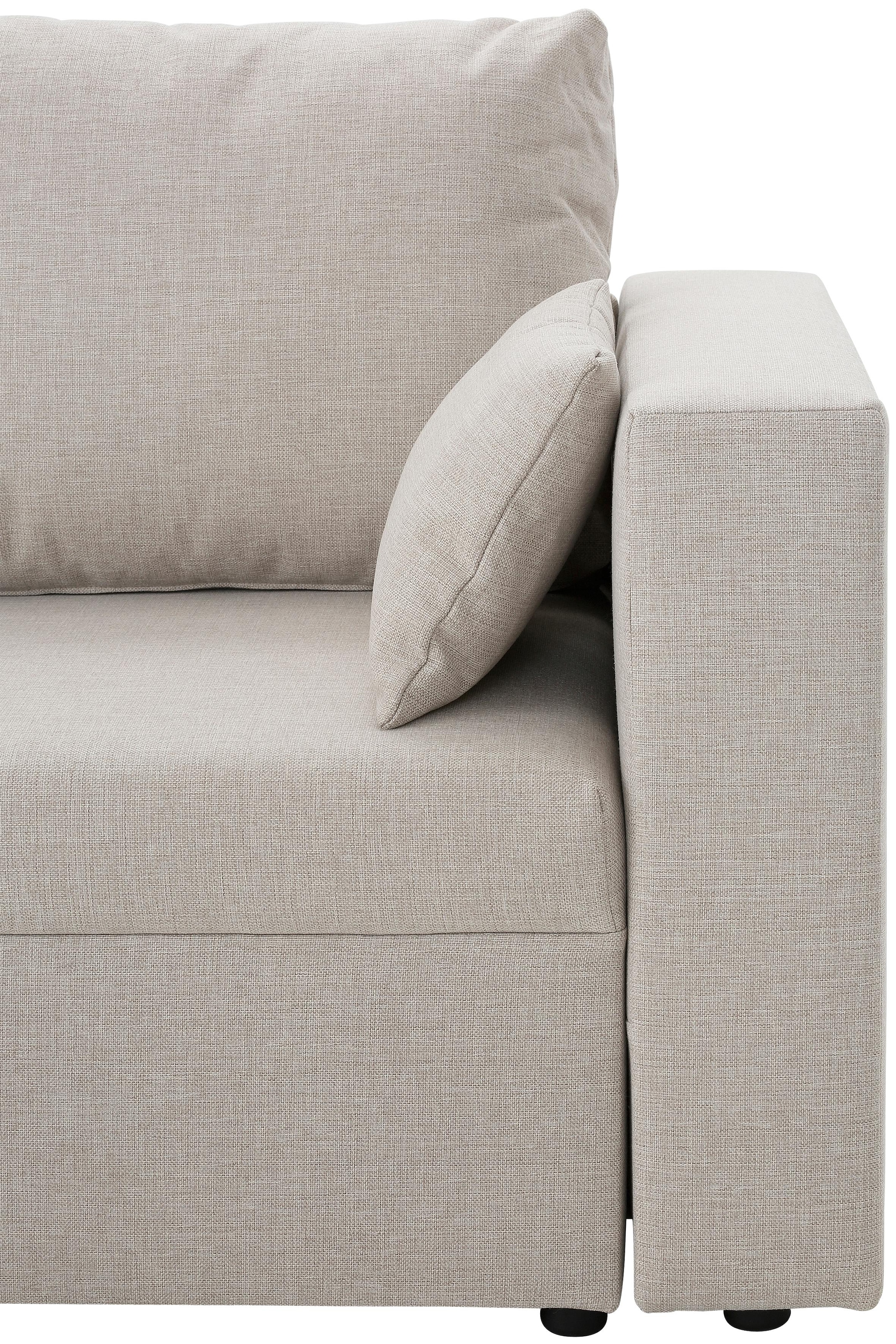 Home affaire Ecksofa »Pur L-Form«, wahlweise mit Bettfunktion