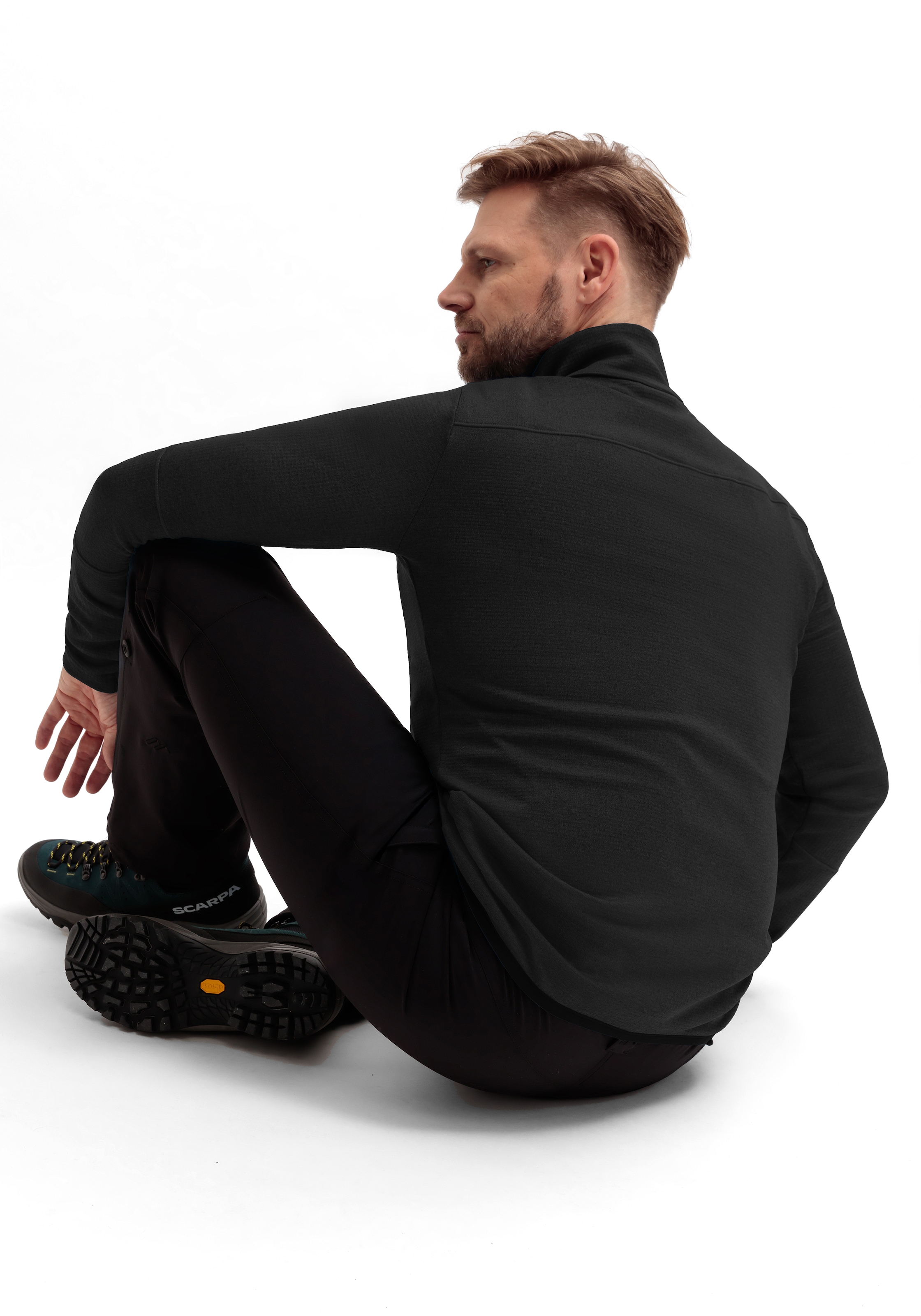 Maier Sports Fleecejacke »Sinaia M« Herren Midlayer, atmungsaktiv und schnelltrocknend, Slim Fit