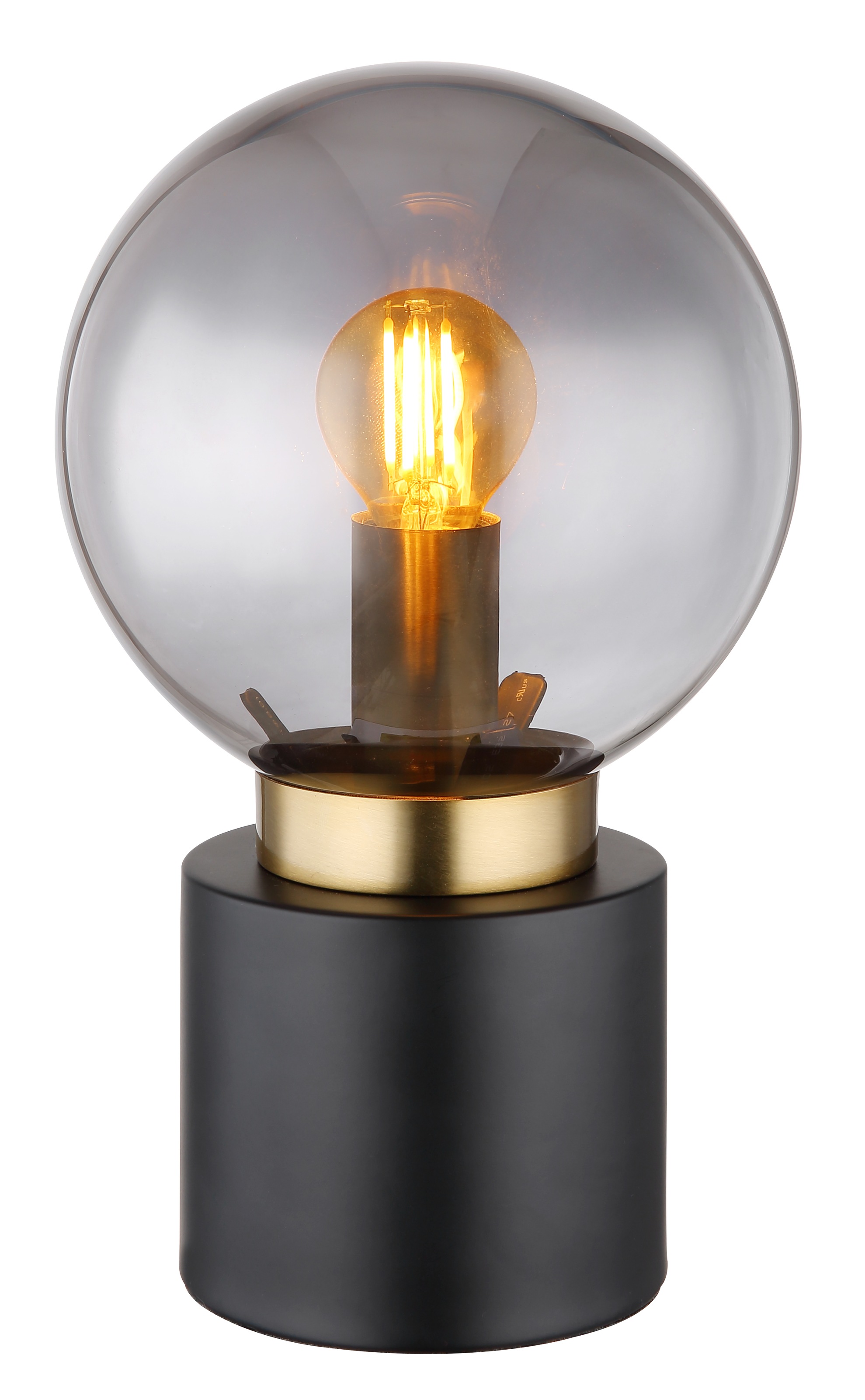 GLOBO LIGHTING Tischleuchte »MARKA« E14 1 Stk. Tischlampe Nachttischlampe Deko-Tischleuchte Schlafzimmer schwarz matt