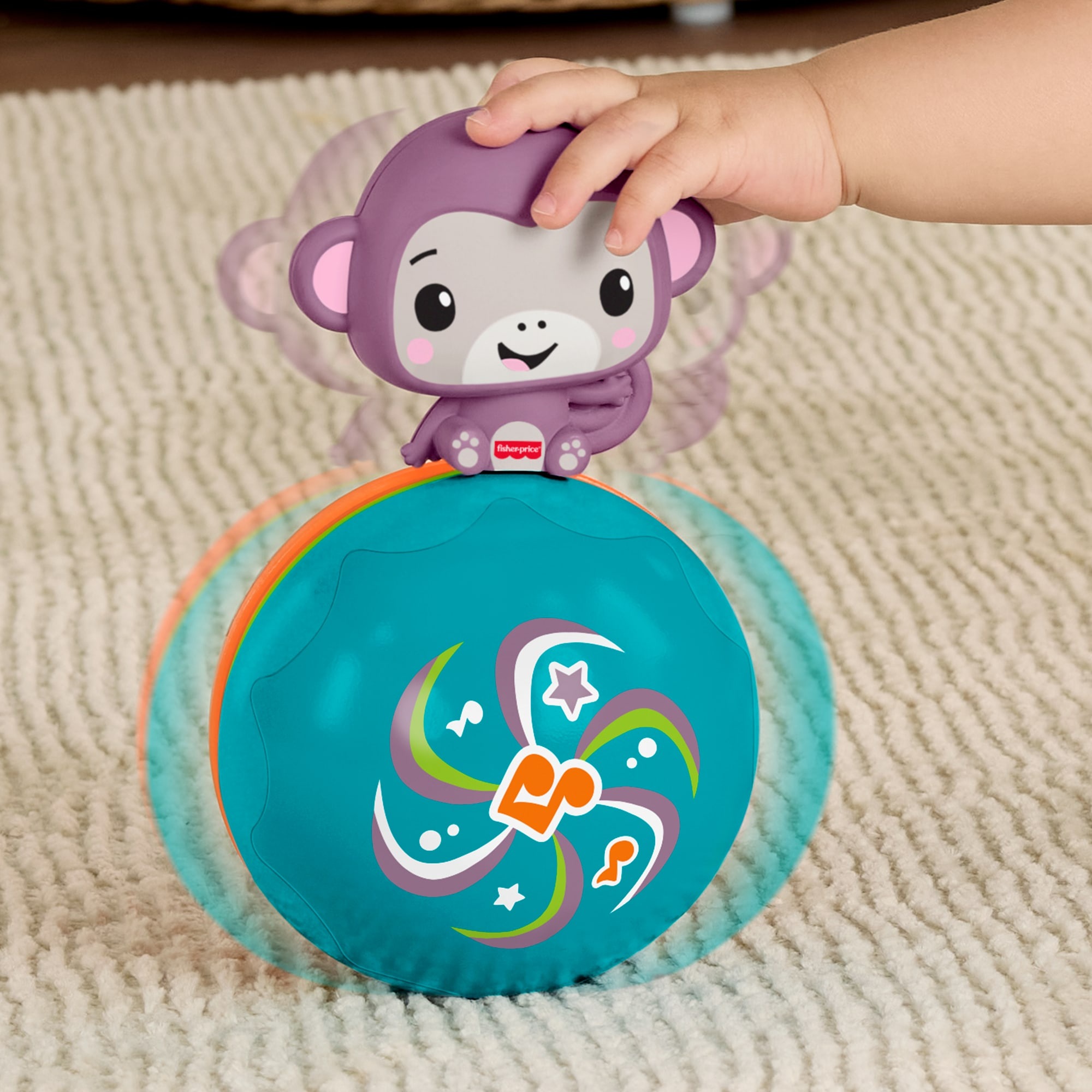 Fisher-Price® Lernspielzeug »Lila Musik-Äffchen-Ball« mit Musik