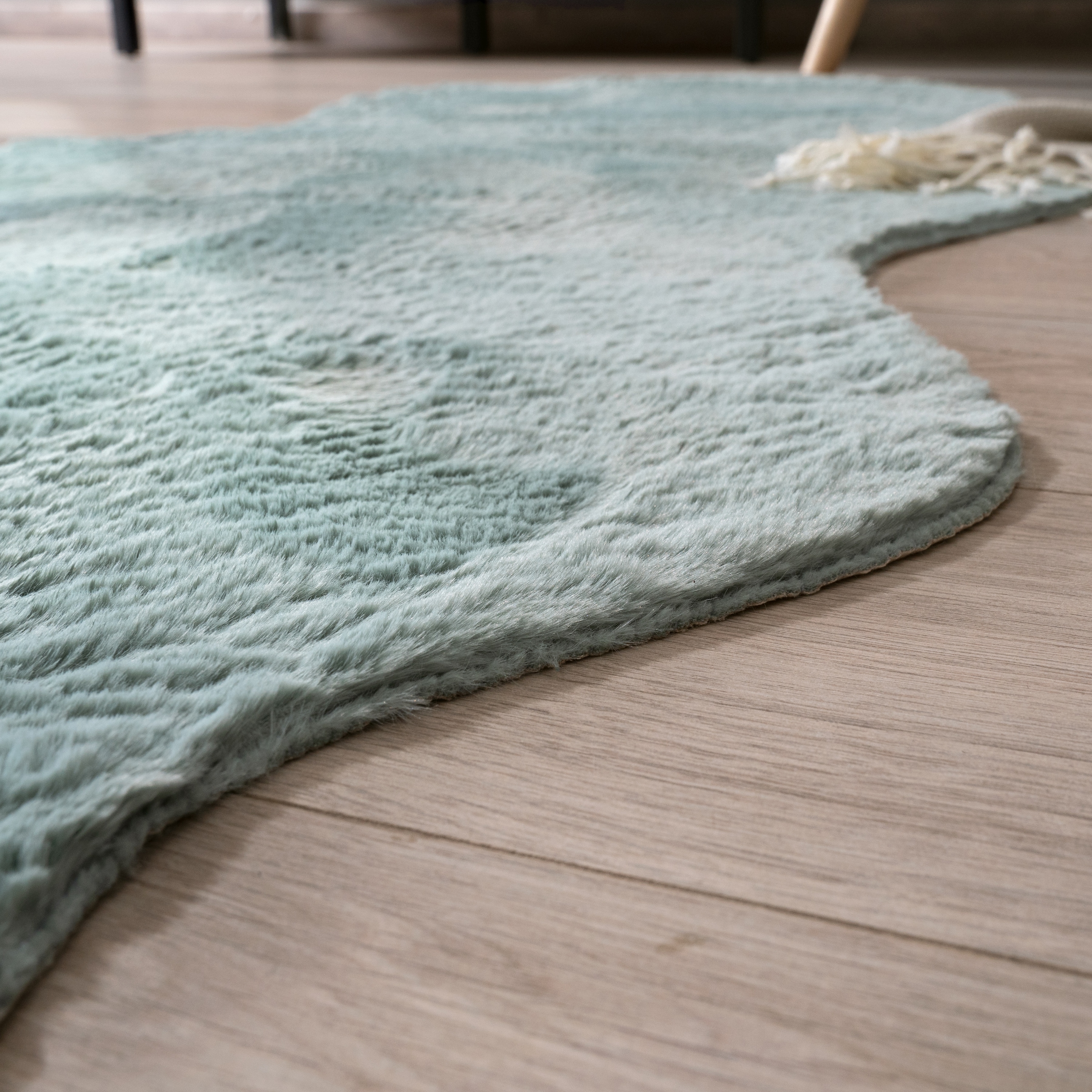 Paco Home Fellteppich »Pelt 640«, fellförmig, 16 mm Höhe, Kunstfell, Uni Farben, sehr weicher Flor