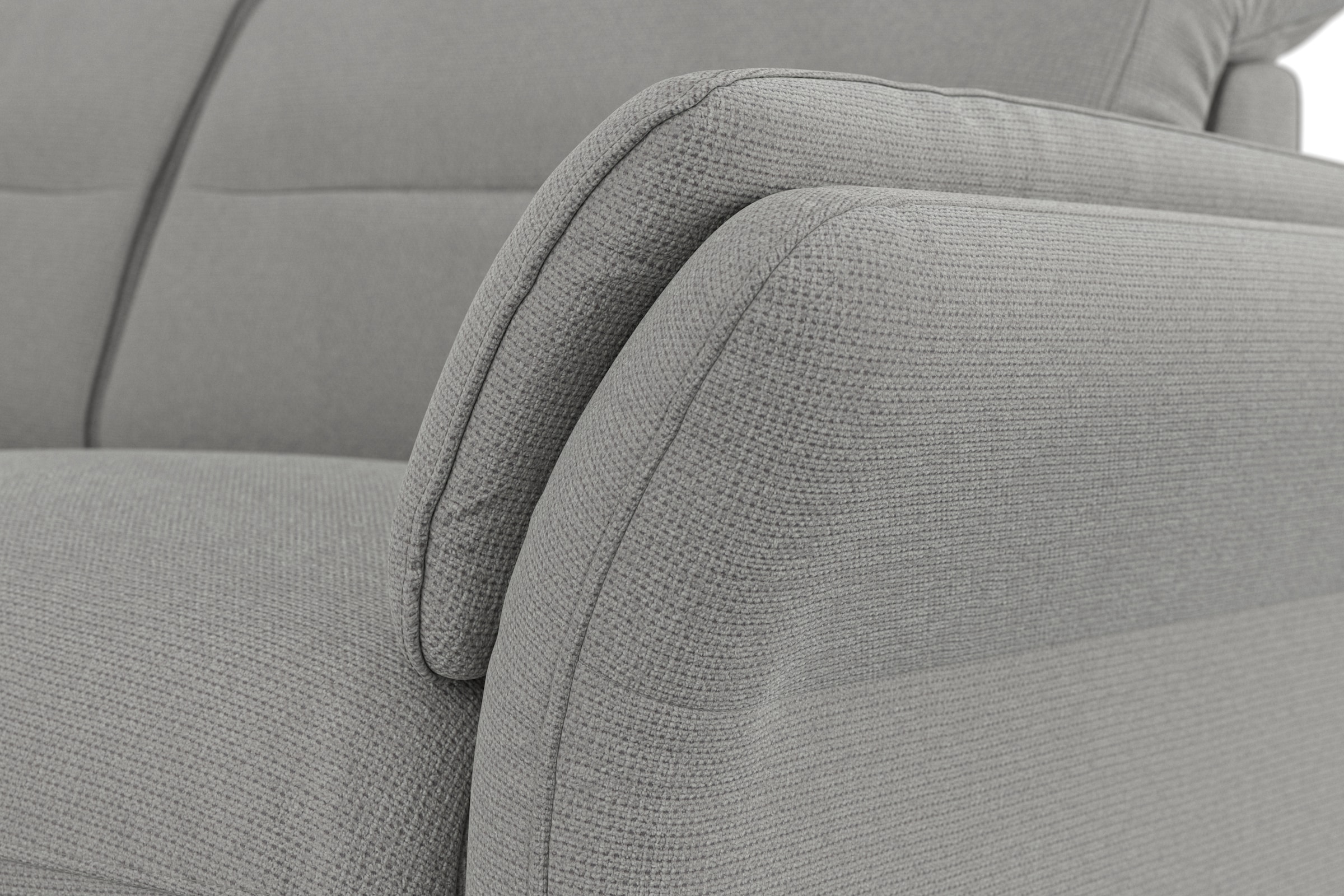 sit&more Ecksofa »Grenoble L-Form mit Federkern«, wahlweise mit Bettfunktion, Bettkasten, Arm- und Kopfteilverstellung