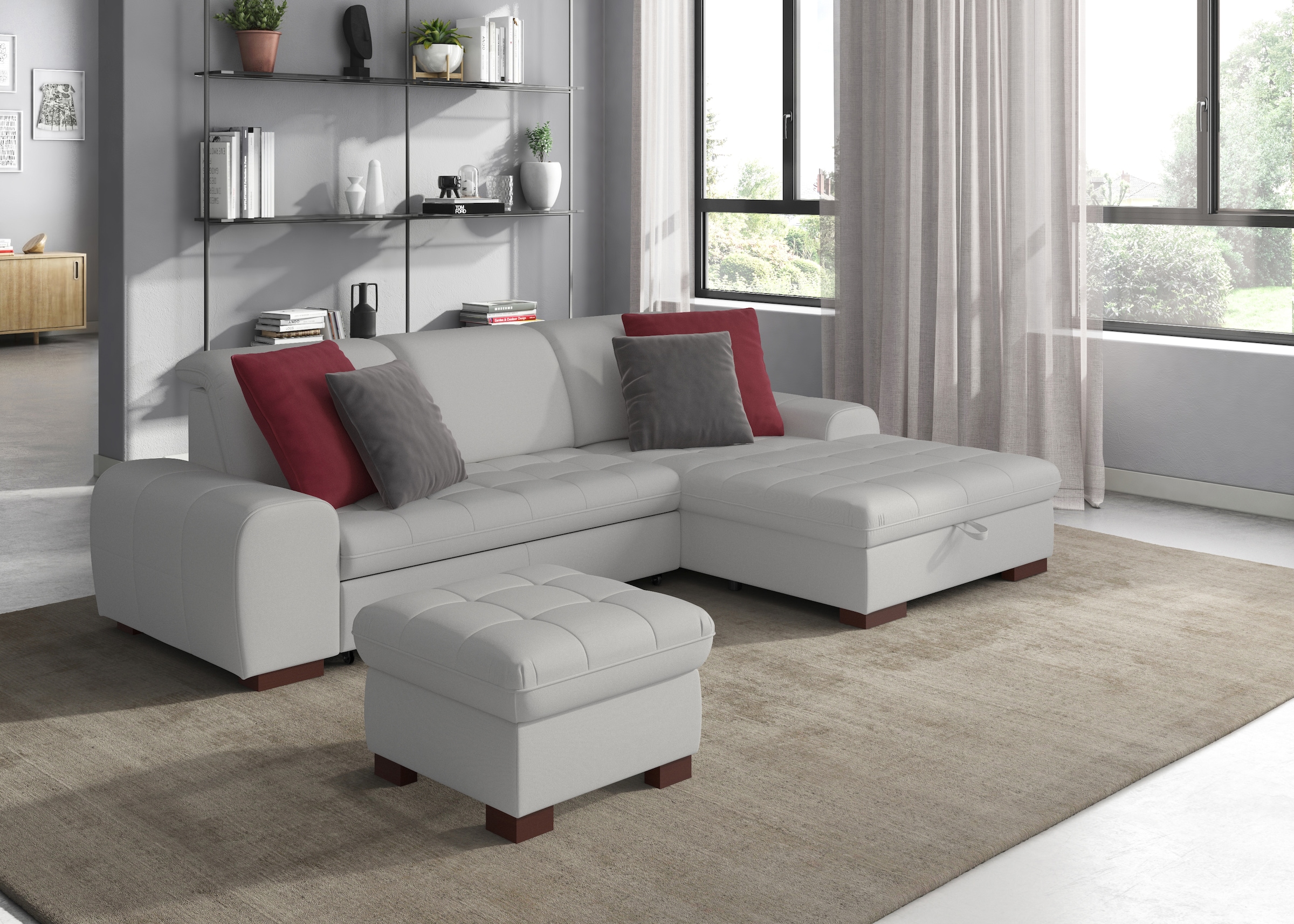 sit&more Ecksofa »Luxor L-Form«, wahlweise mit Bettfunktion, Bettkasten und günstig online kaufen