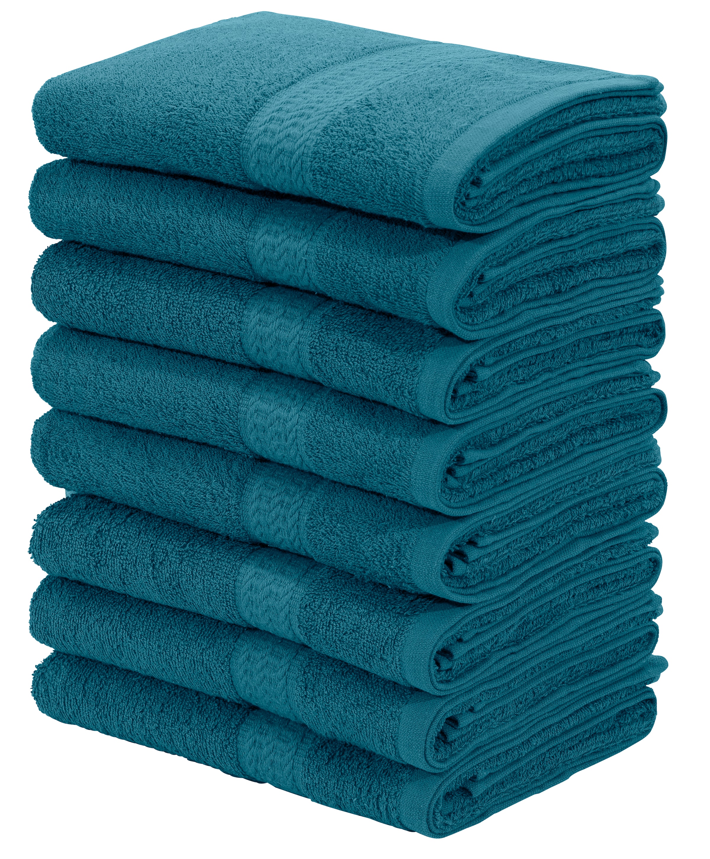 bequem (8 home und 100% Baumwolle »Juna«, bestellen als schnell Handtücher Serie, und Set my Handtuchset im Struktur-Bordüre, St.), mit