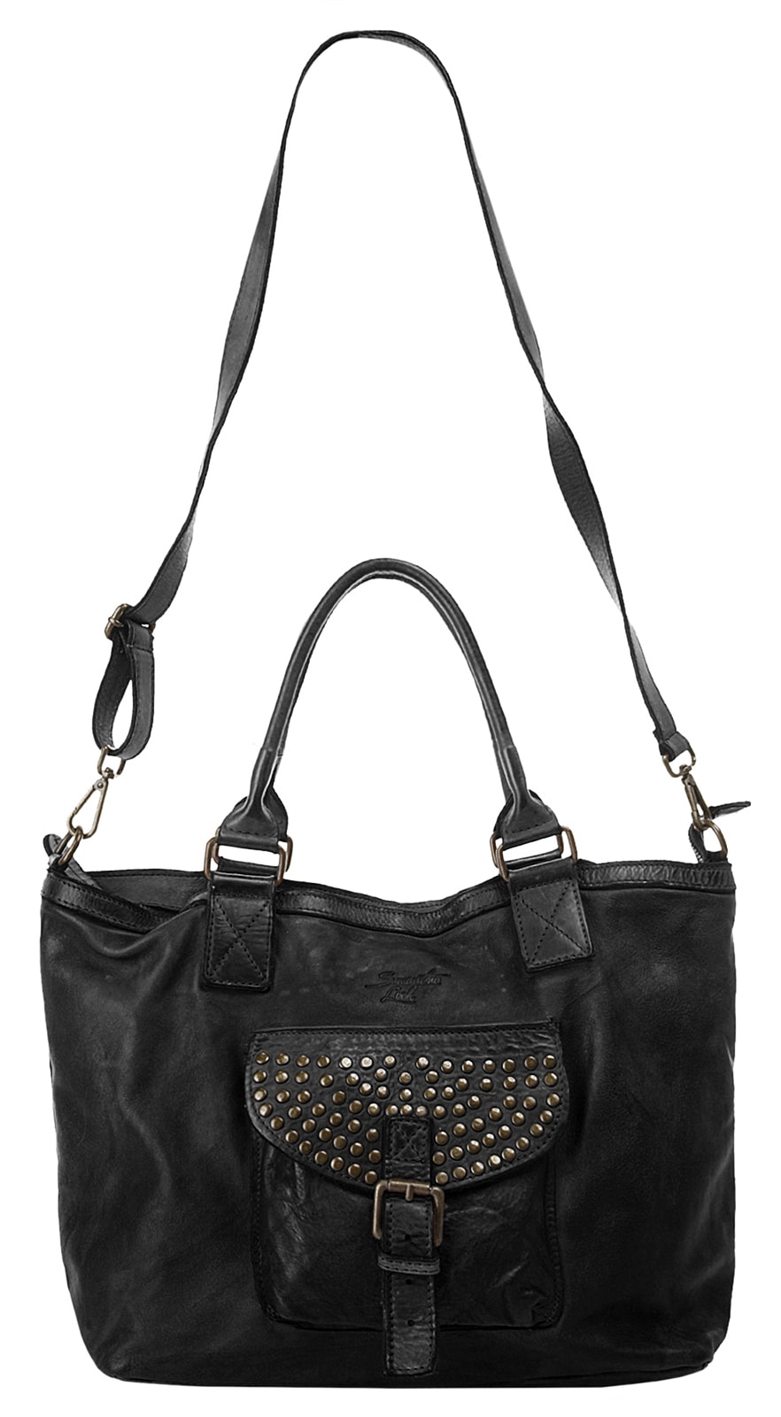 Samantha Look Shopper echt Leder, Made in Italy