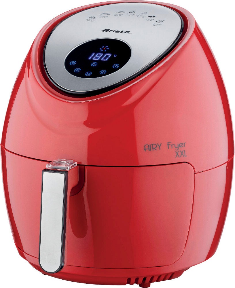 ARIETE Heißluftfritteuse »4618R Airy Fryer XXL rot« 1800 W 7 voreingestellte Programme, Temperatur von 80° C bis 200° C rot