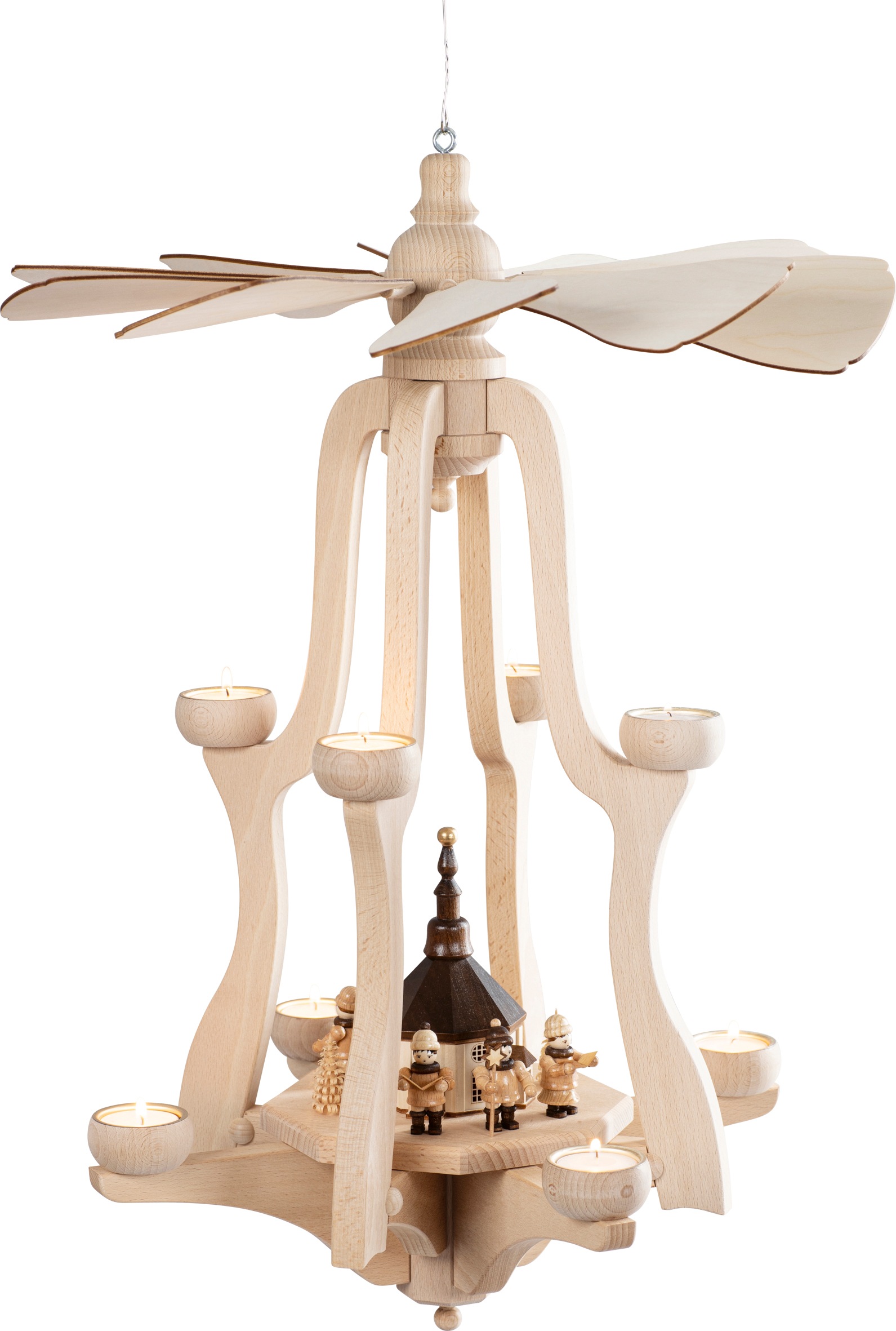 SAICO Original Weihnachtspyramide »Hängepyramide, Seiffener Kirche« für 8 T günstig online kaufen