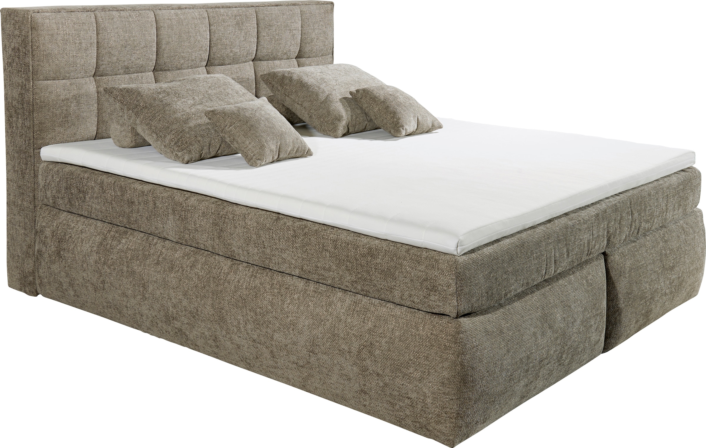 2. Bild von ED EXCITING DESIGN Boxspringbett »Michigan«, Duo-Matratze - mit Kokosmatte, Filzabdeckung