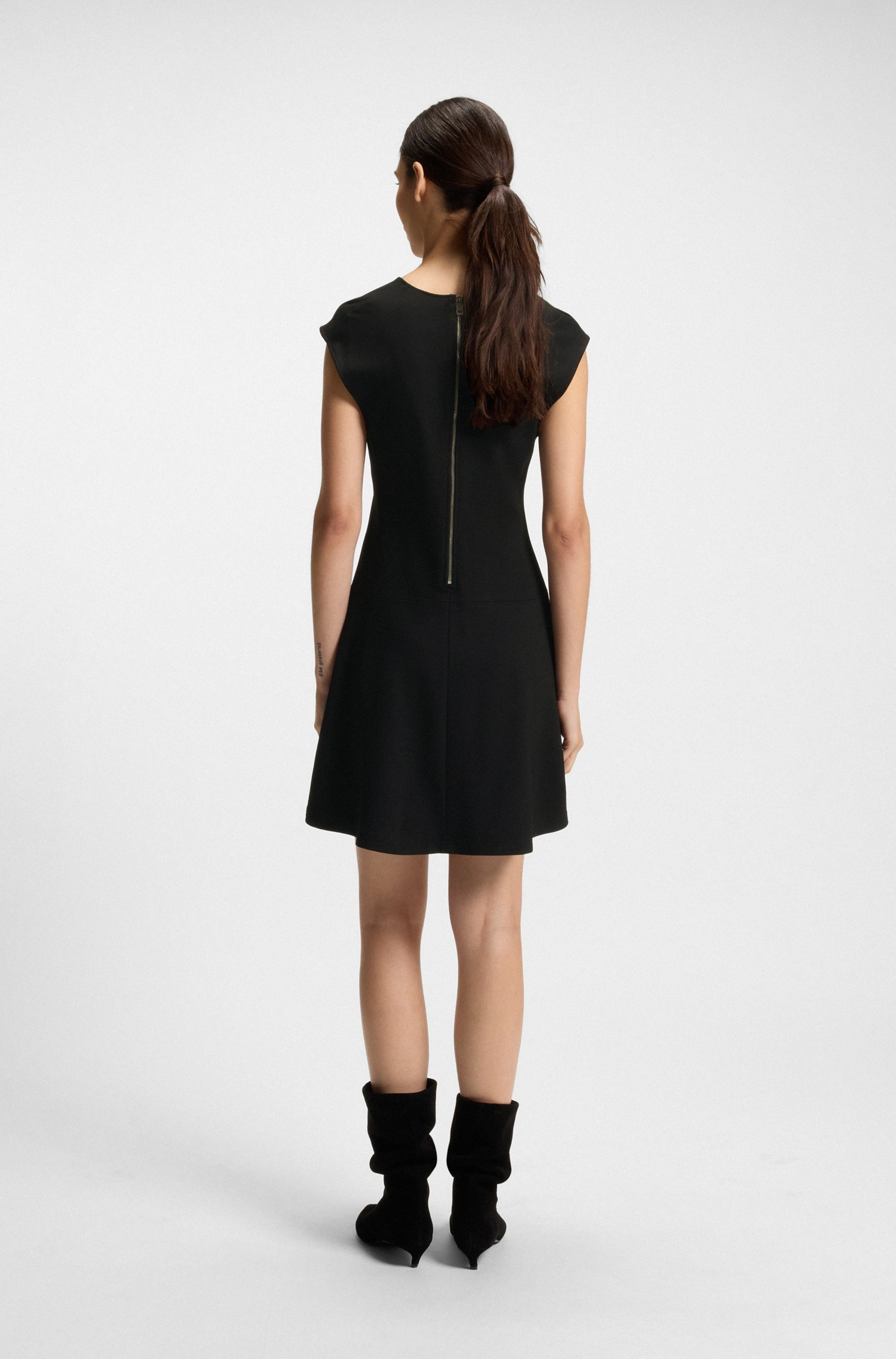 BOSS ORANGE A-Linien-Kleid »Duttina Premium Damenmode«, in Punto Milano Qualität