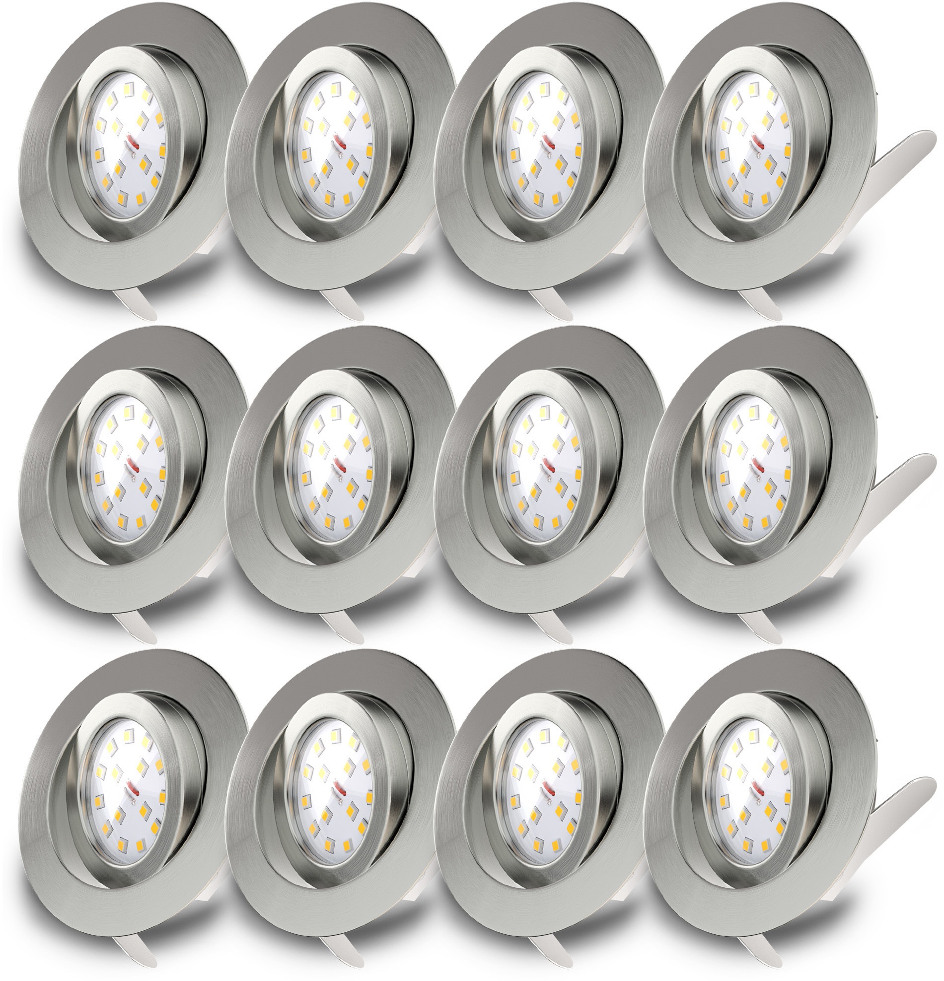 B.K.Licht LED Einbauleuchte »Kiro«, 12er-Set, Schutzart IP23, inkl. fest in günstig online kaufen
