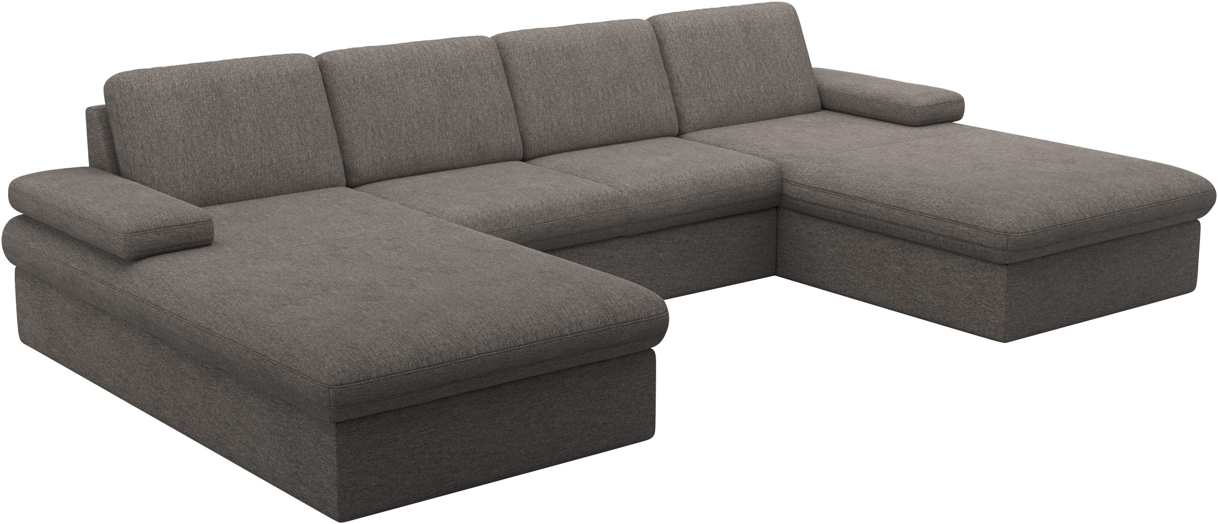 sit&more Wohnlandschaft »Moreno U-Form, B: 309 cm«, mit Armteilverstellung, optional Bettfunktion