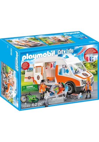 Playmobil® Konstruktions-Spielset »Rettungswagen mit Licht und Sound (70049), City... kaufen
