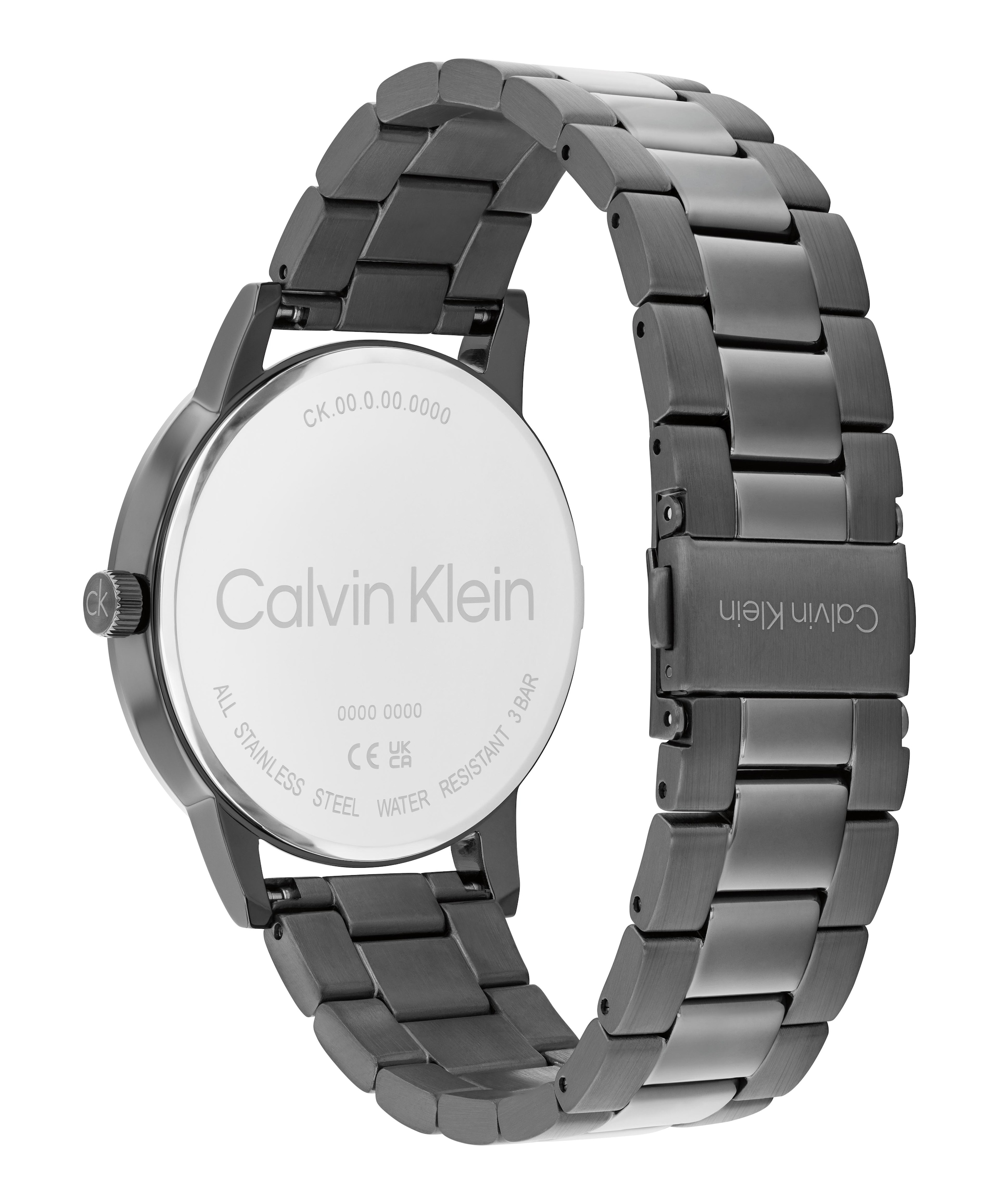 Calvin Klein Quarzuhr »CK Linked« Armbanduhr, Damenuhr, Edelstahlarmband, analog