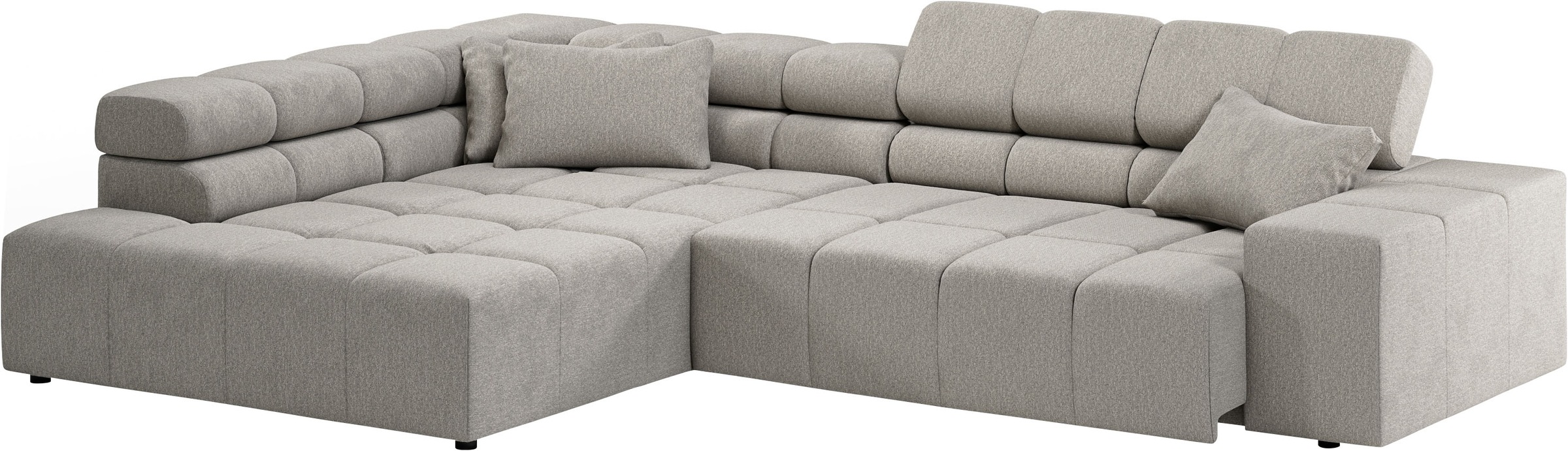 INOSIGN Ecksofa »Ancona incl. Kopfteilverstellung, OTTOs Choice, Breite 319cm, L-Form«, wahlweise motorische Sitztiefenverstellung, auch in Cord + Easy Care