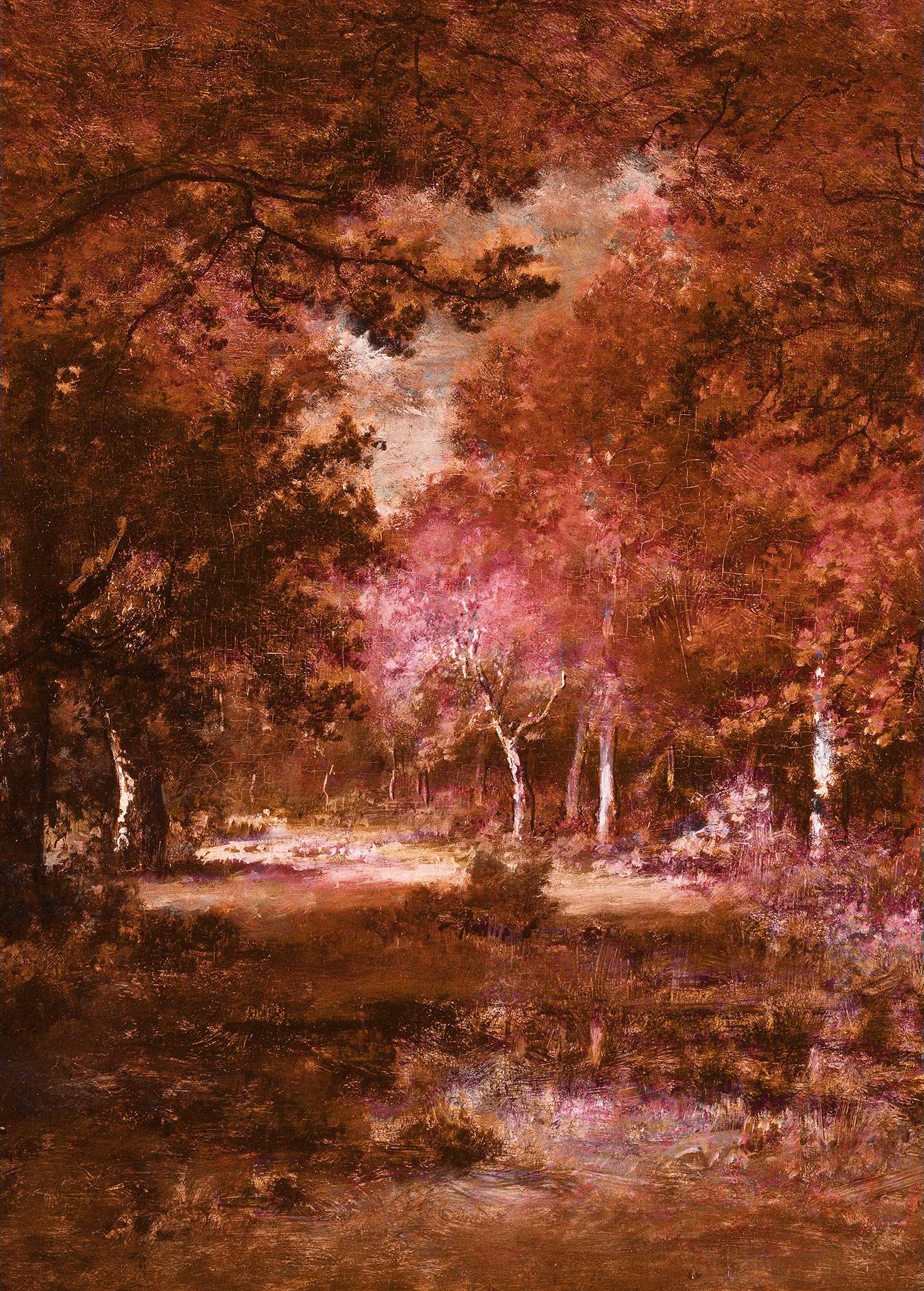 Komar Fototapete Autumna Rosso B/L: ca. 200x280 cm günstig online kaufen