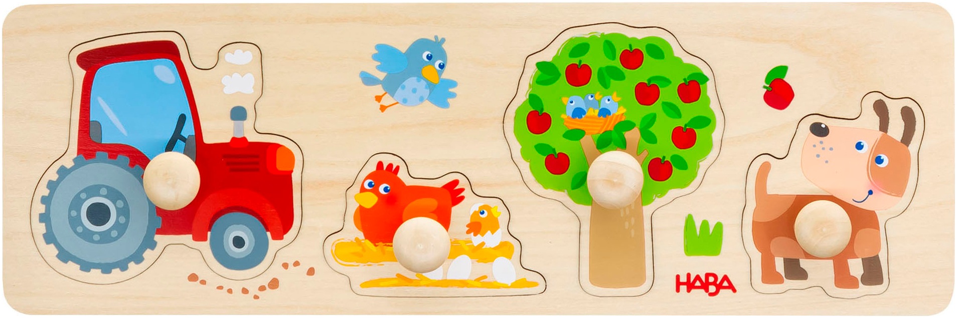 Haba Steckpuzzle »Bauernhof«, (4 tlg.)