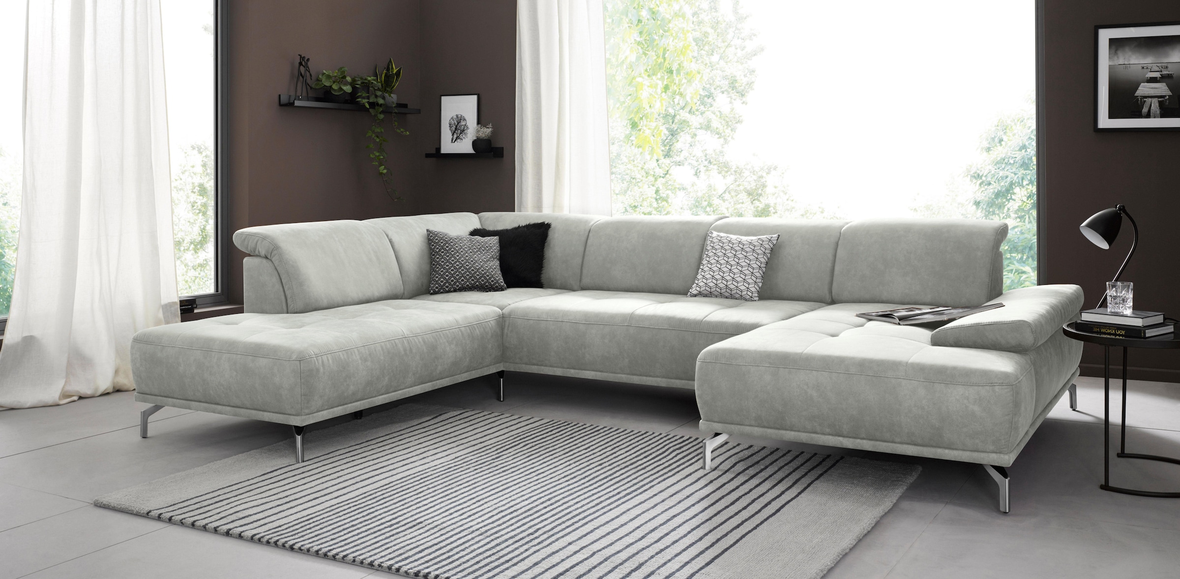 PLACES OF STYLE Wohnlandschaft "Caluna" Inkl.Sitztiefenverstellung, wahlwei günstig online kaufen