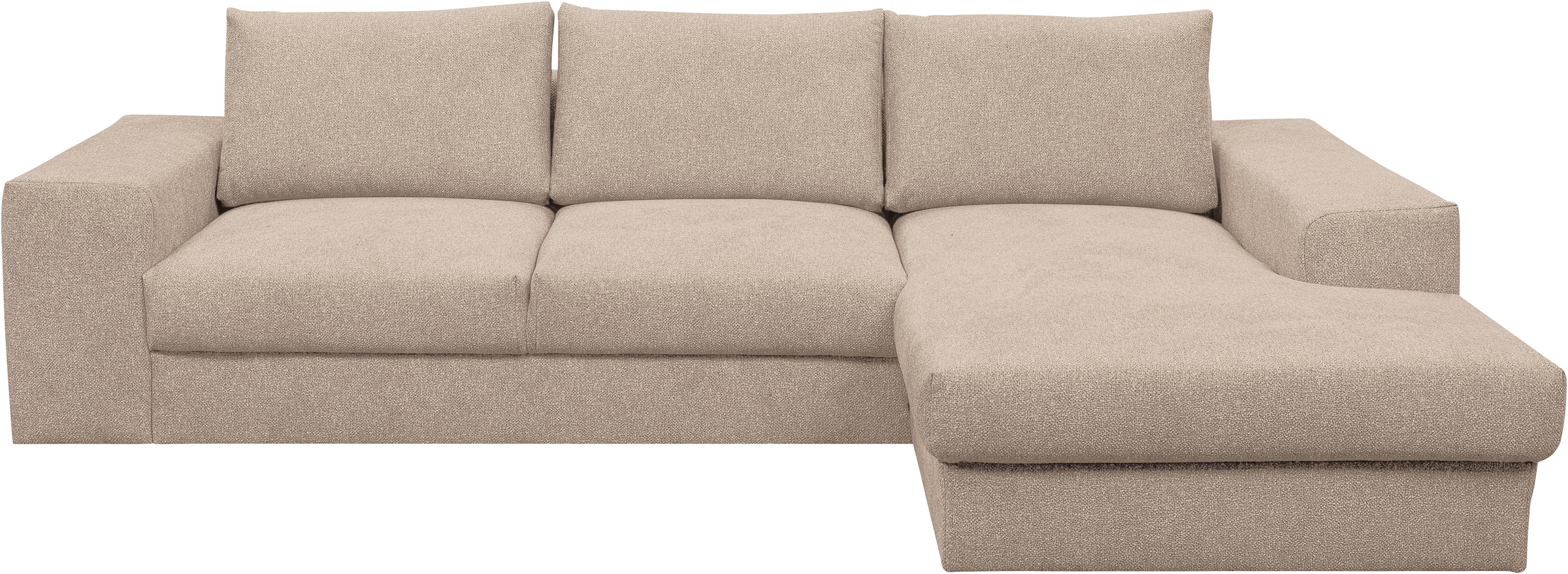 WERK2 Ecksofa »Rozzana 280 x 190 cm zeitlos & bequem, viel Platz, Design & Komfort« Plüsch, L-Form, XXL