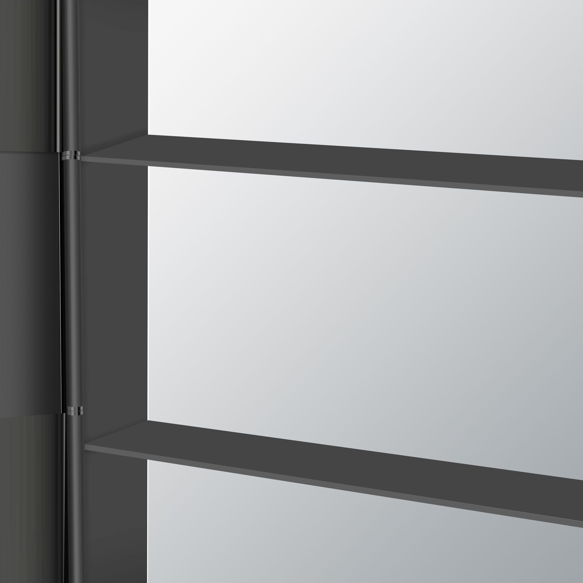 Talos Badezimmerspiegelschrank »Talos Black Linea«, austauschbare LED-Beleuchtung, 60x70cm