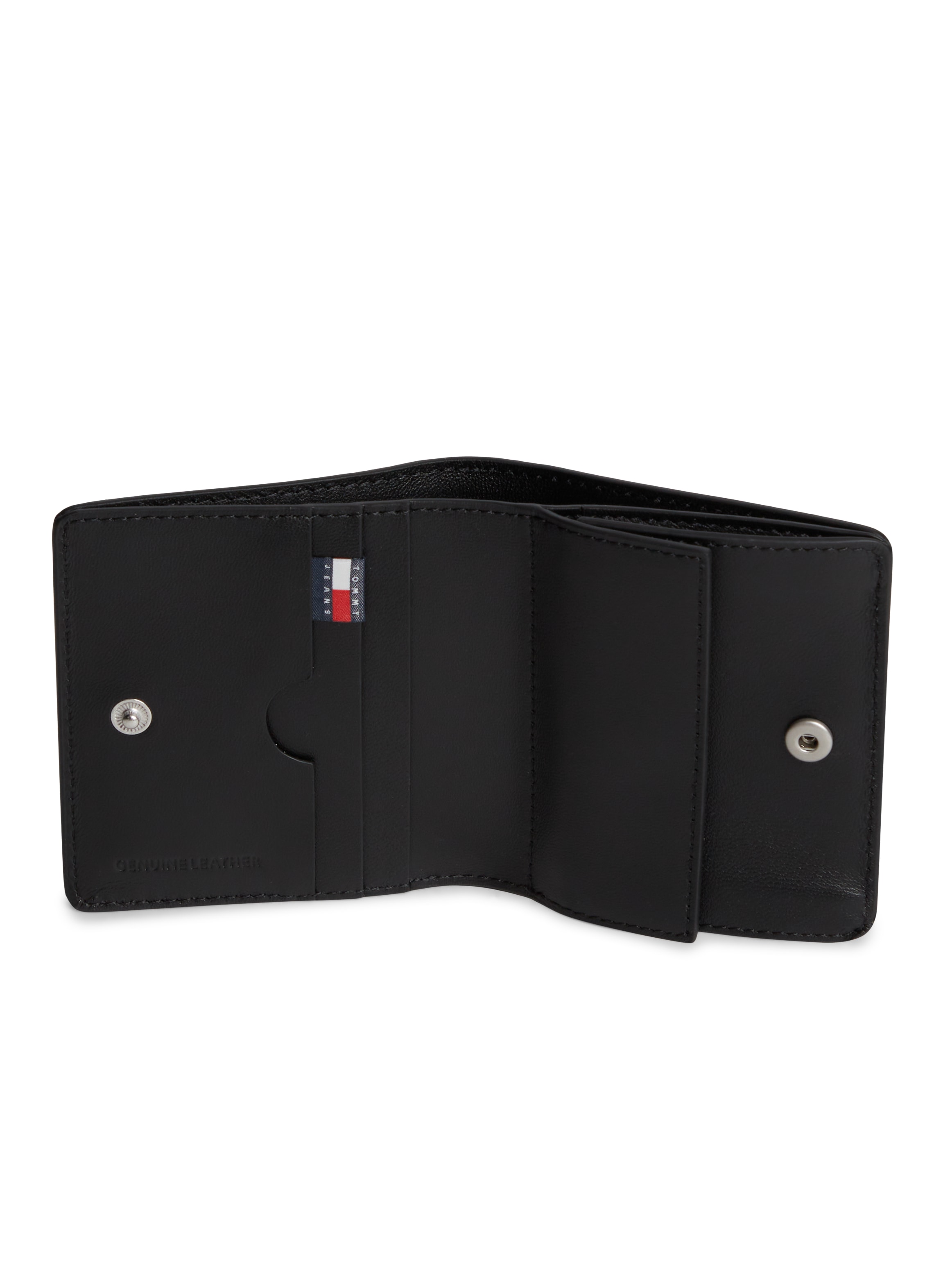 Tommy Jeans Geldbörse »TJM HERITAGE LEATHER CC & COIN« Herren Geldbeutel, Portemonnaie mit Druckknopf