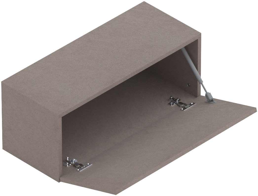 INOSIGN Hängevitrine »Infinity Breite 69 cm, Höhe 29 cm, Hängeschrank mit 1 Klappe,«, Wandschrank waagerecht zu hängen, verschiedene Farben